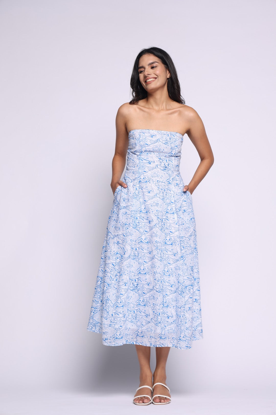 Tube Midi Dress Abstract Tube Midi Dress Abstract