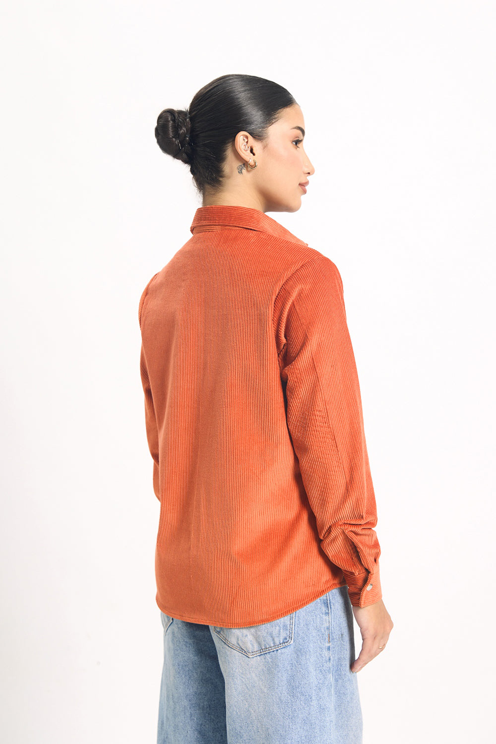 Córd Shirt - Rust Orange