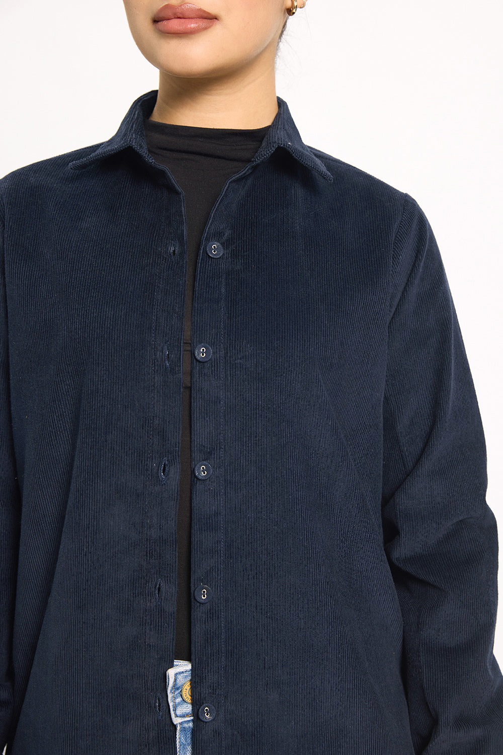 Córd Shirt - Chalk Navy