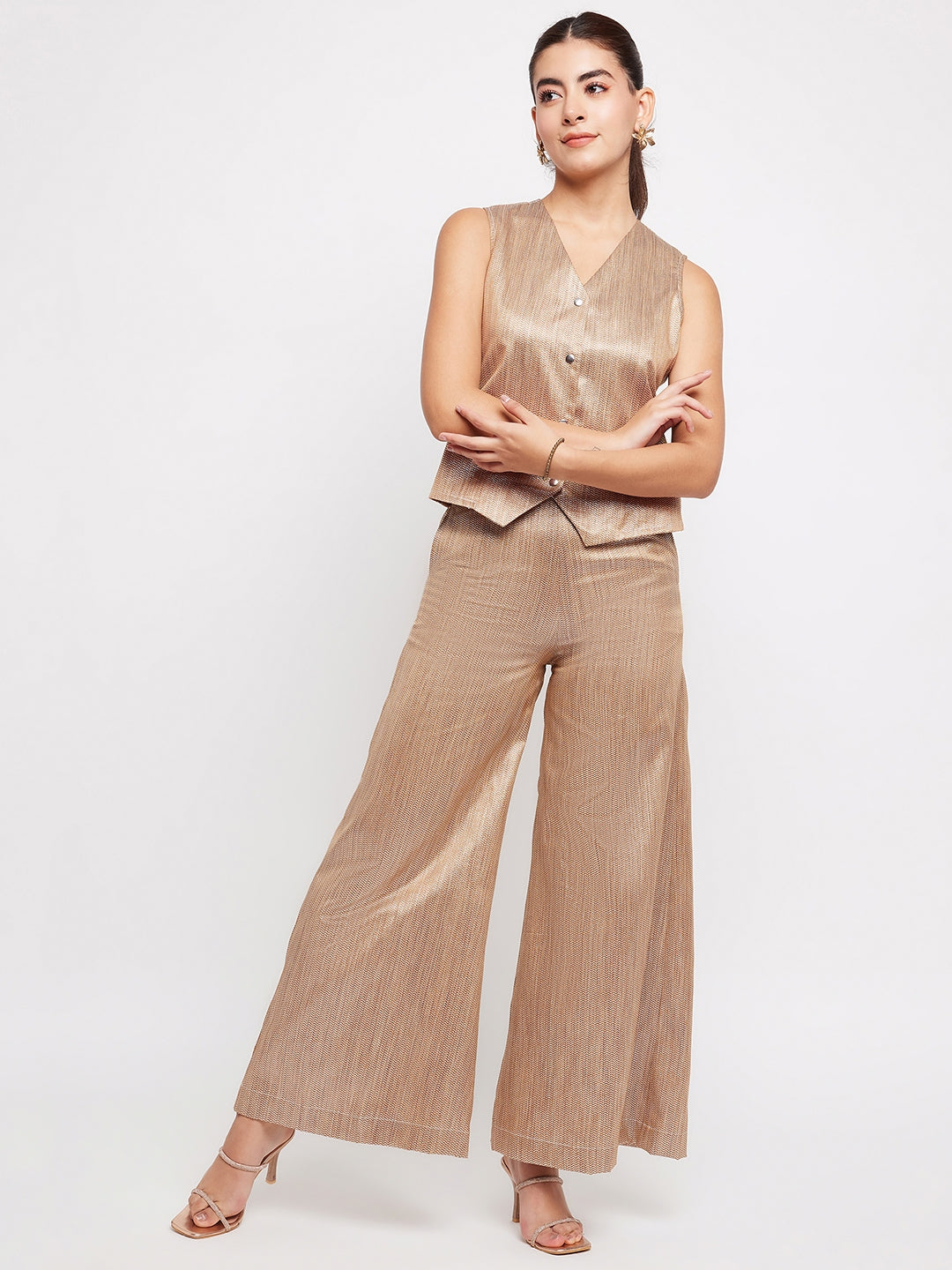 Irine Pants | Silk Gold