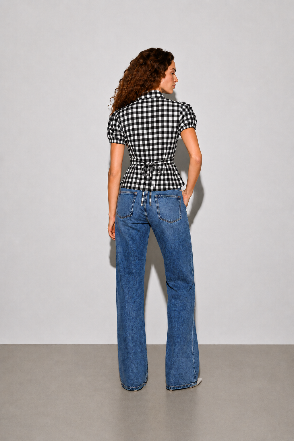 Curve Shirt - Black Check