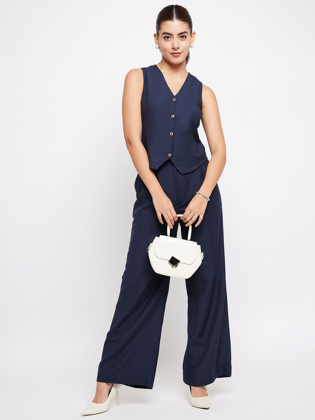 Litsea Waistcoat | Navy