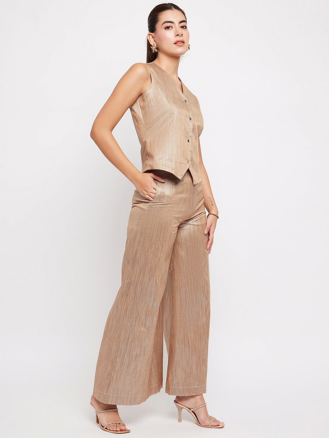 Irine Pants | Silk Gold