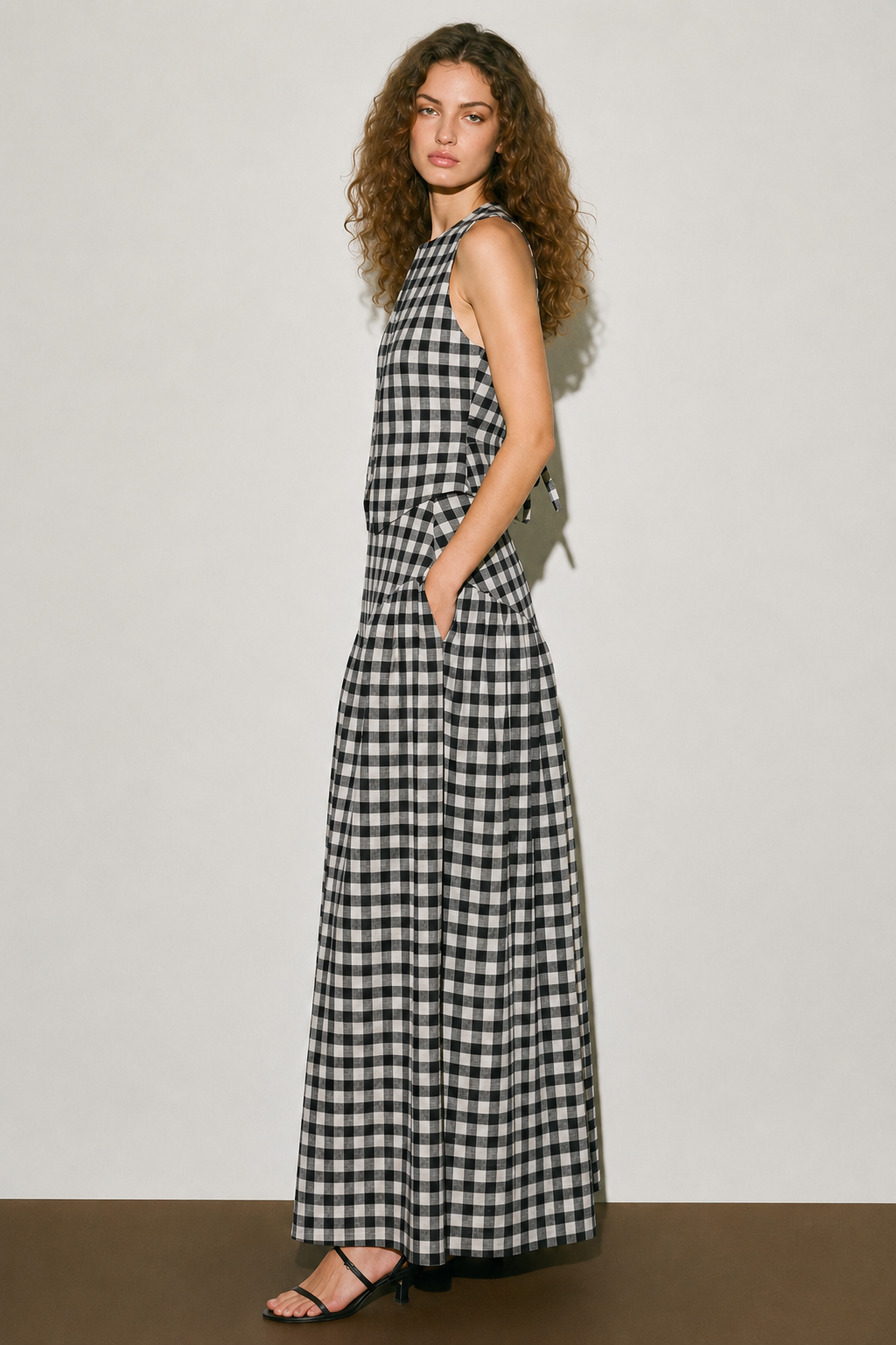 Ivy Skirt Coord - Black Check