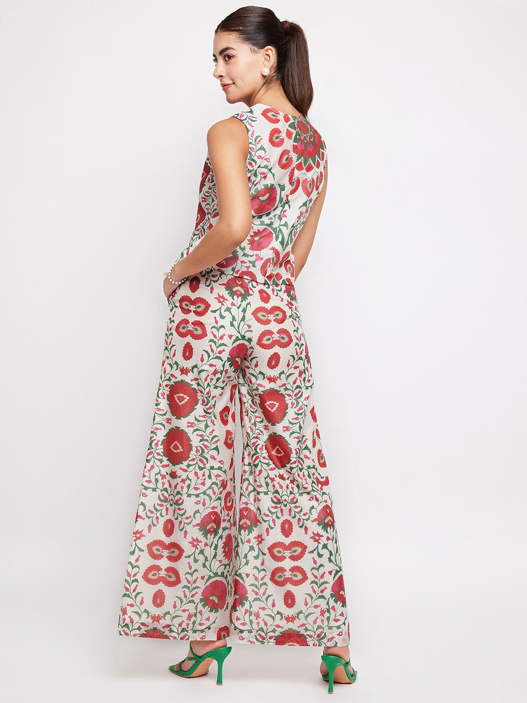 Litsea Waistcoat | Floral Printed