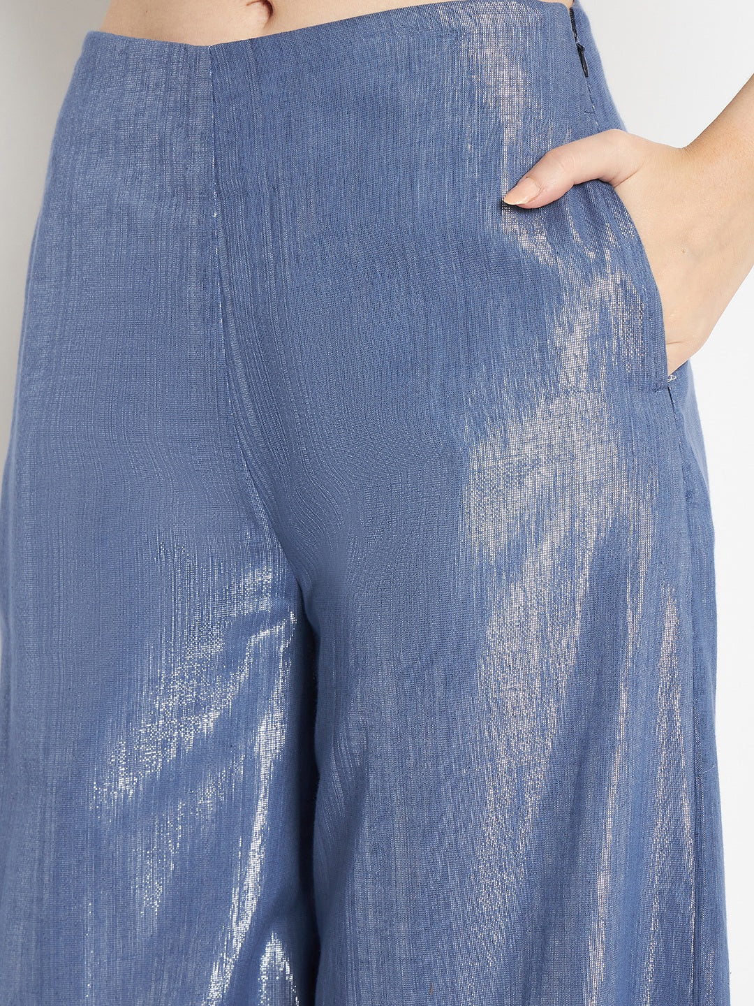 Irine Pants | Blue Shimmer