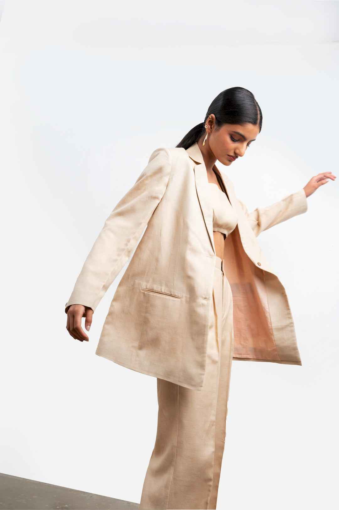 Brion Blazer Set | Beige