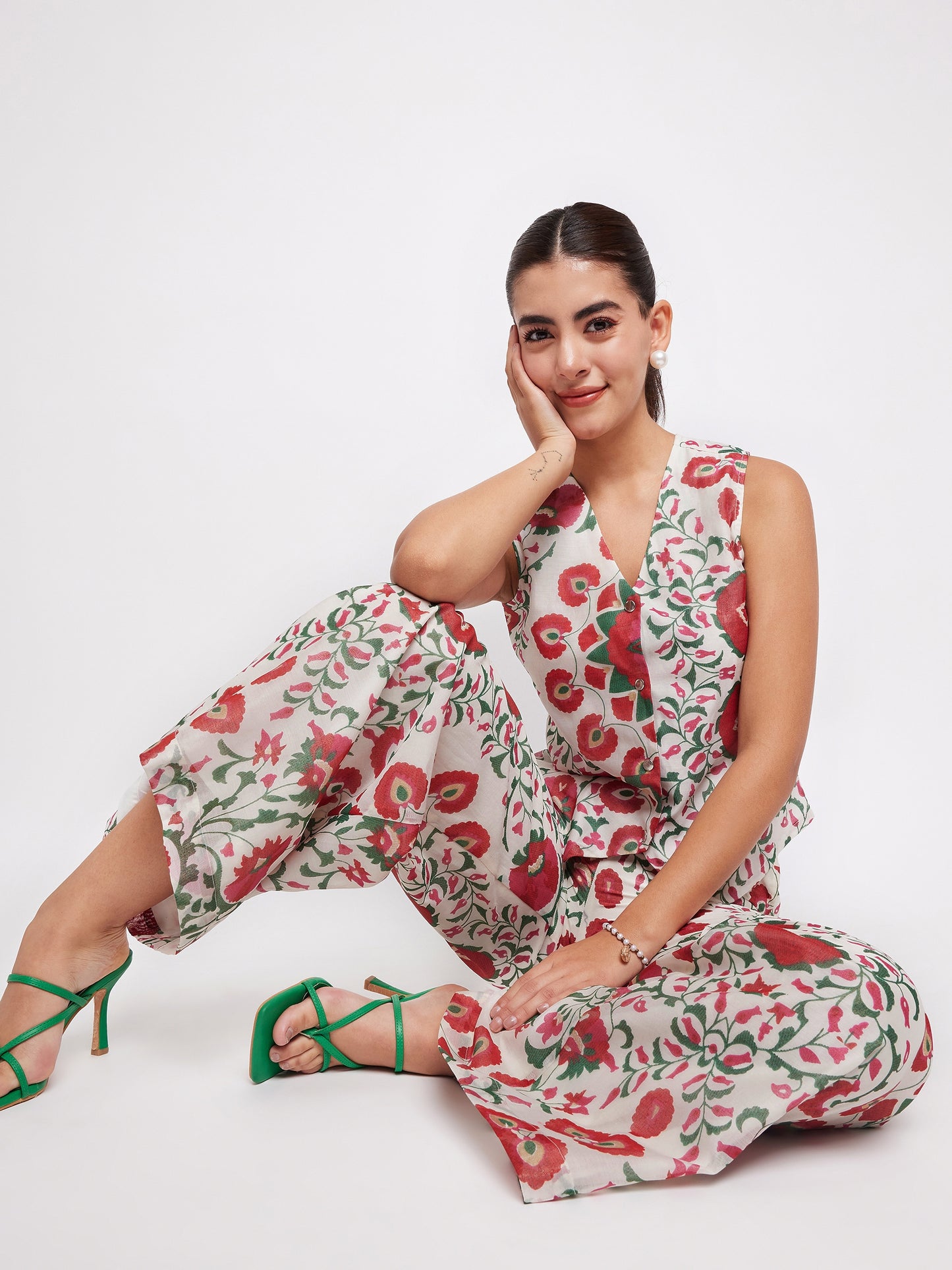 Irine Pants | Floral Printed