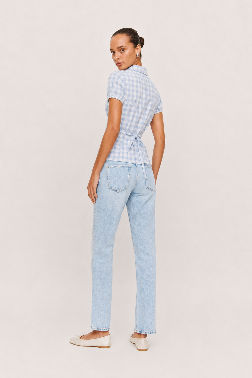 Curve Shirt - Blue Check