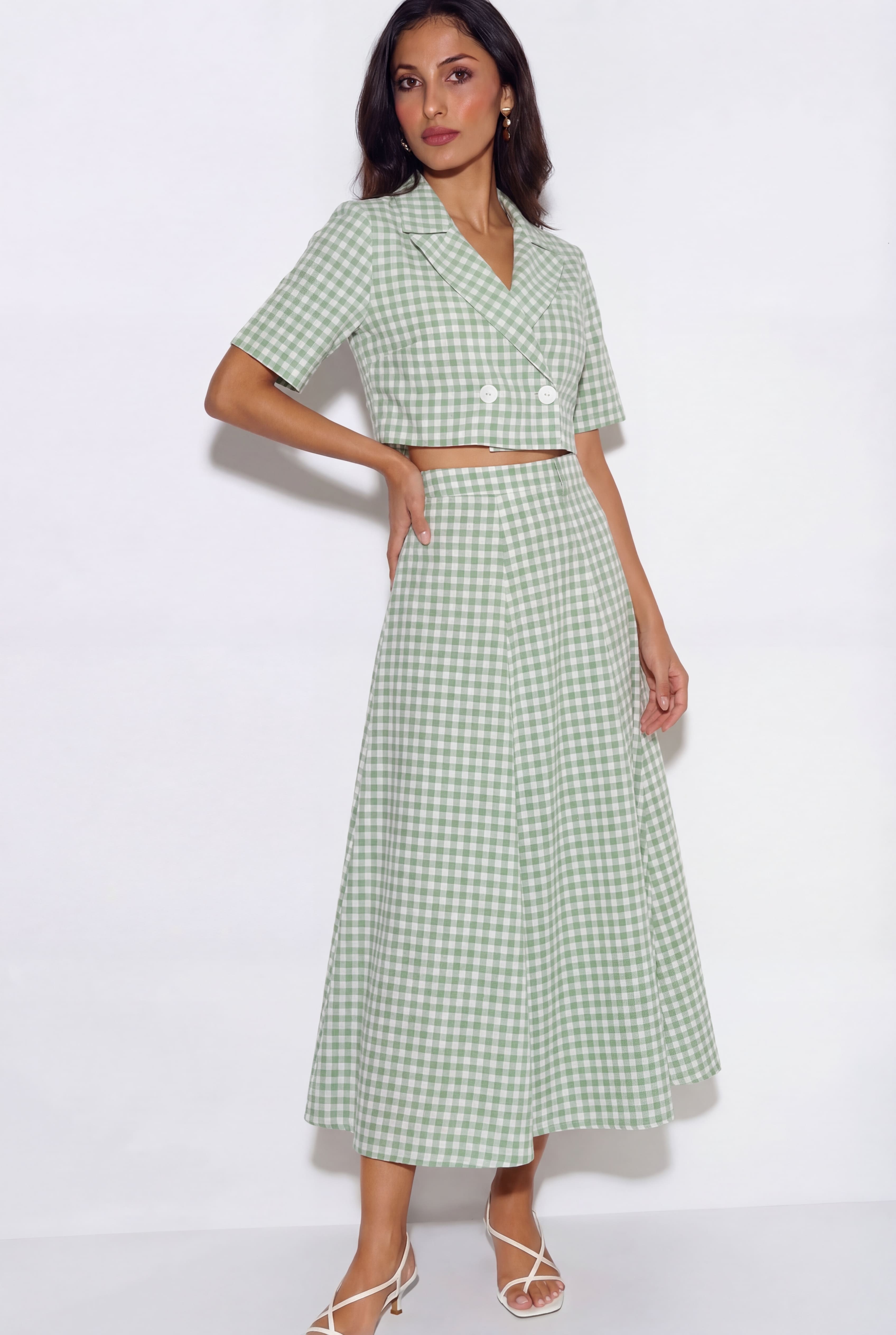 Clover Skirt Coord- Green