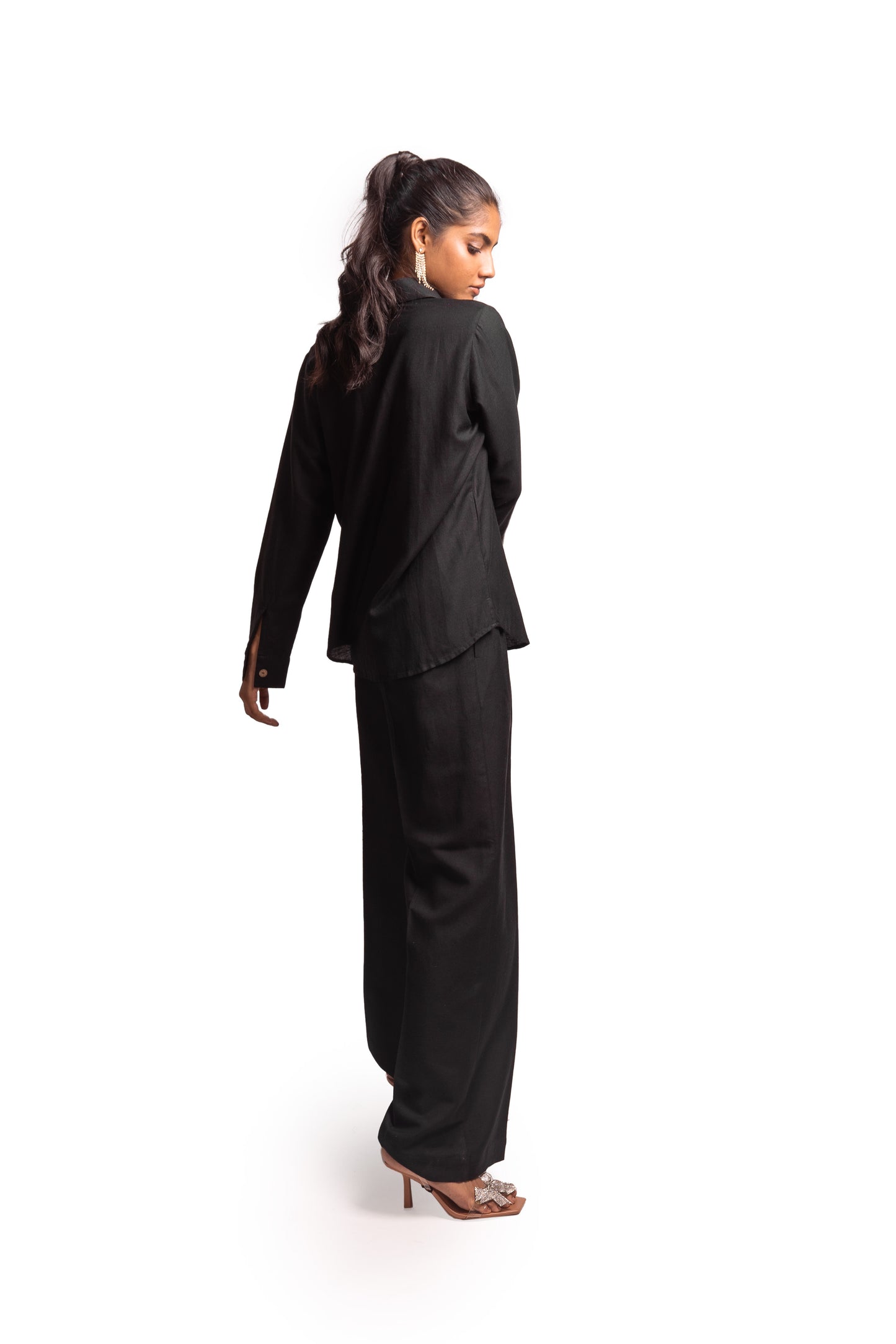 Enate Black Shirt - Regular Fit