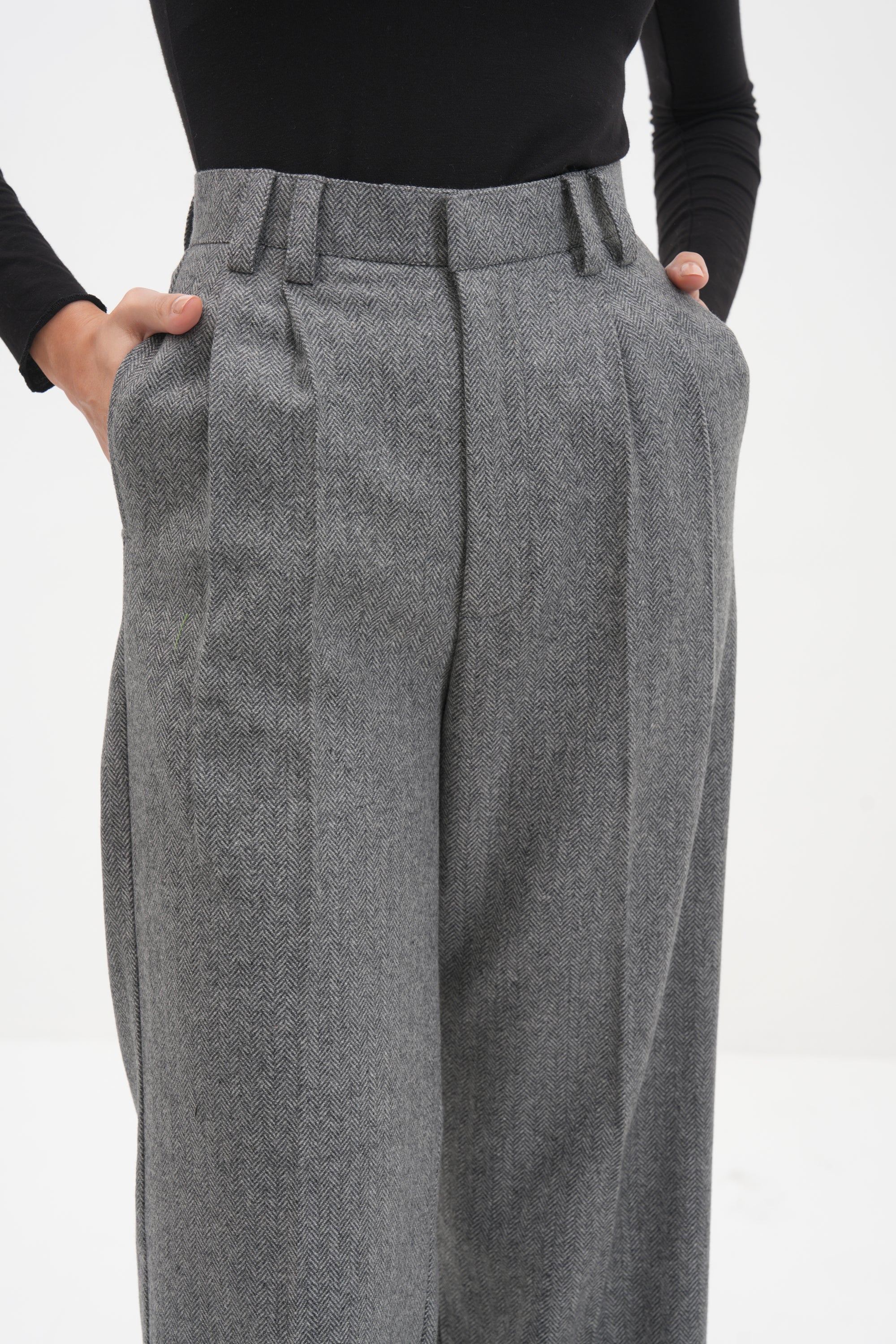 #Color_Grey Herringbone