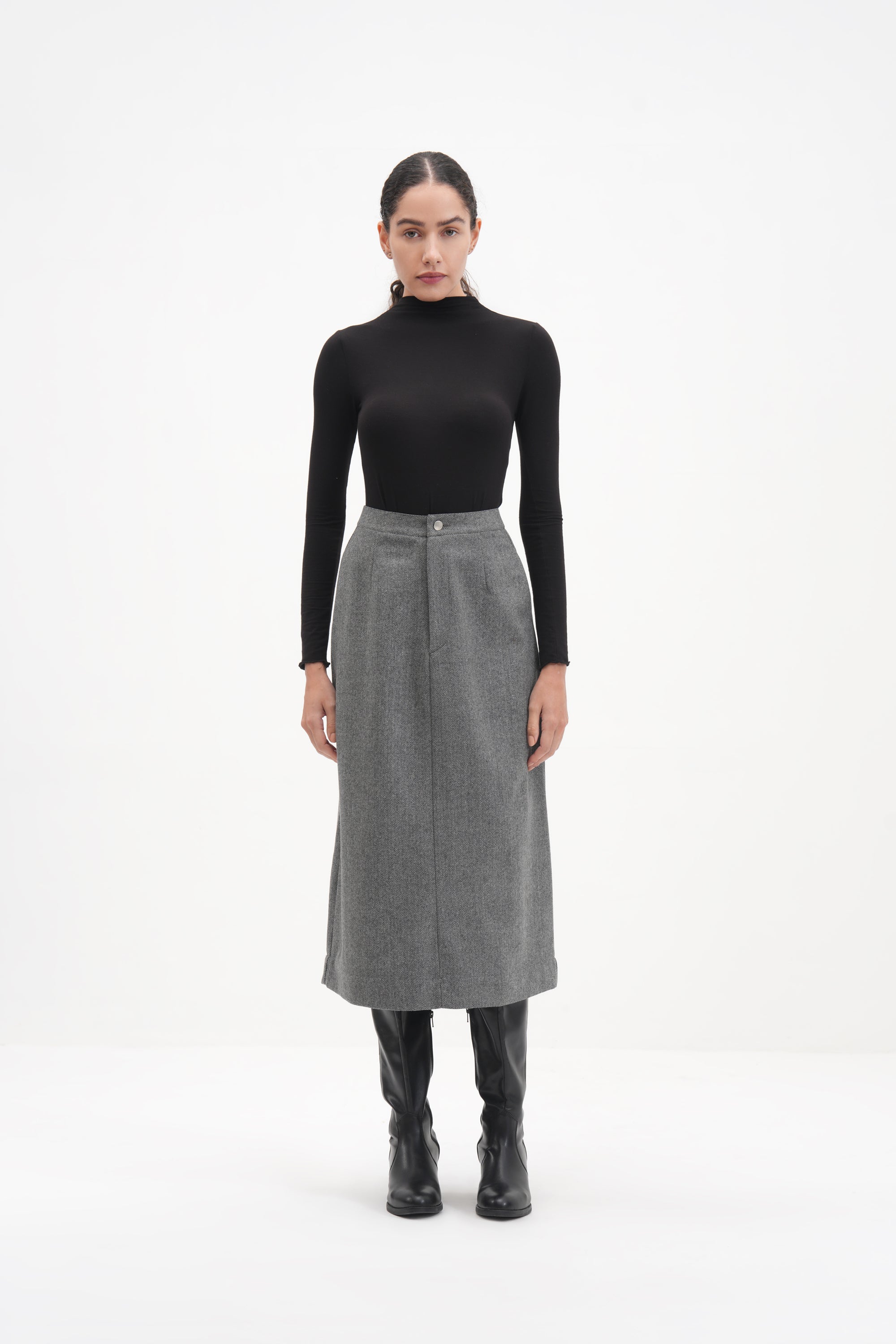 #Color_Grey Herringbone