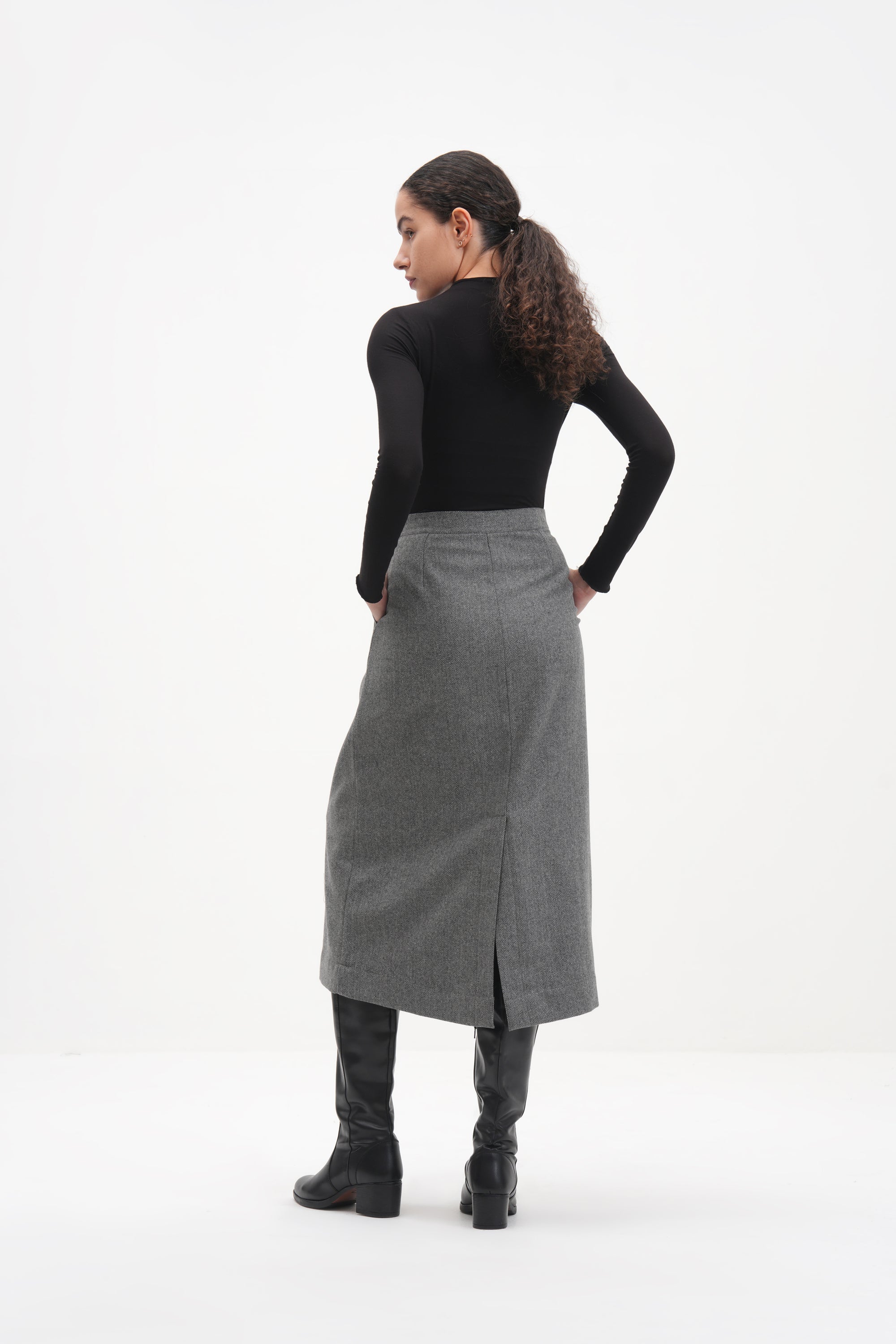 #Color_Grey Herringbone