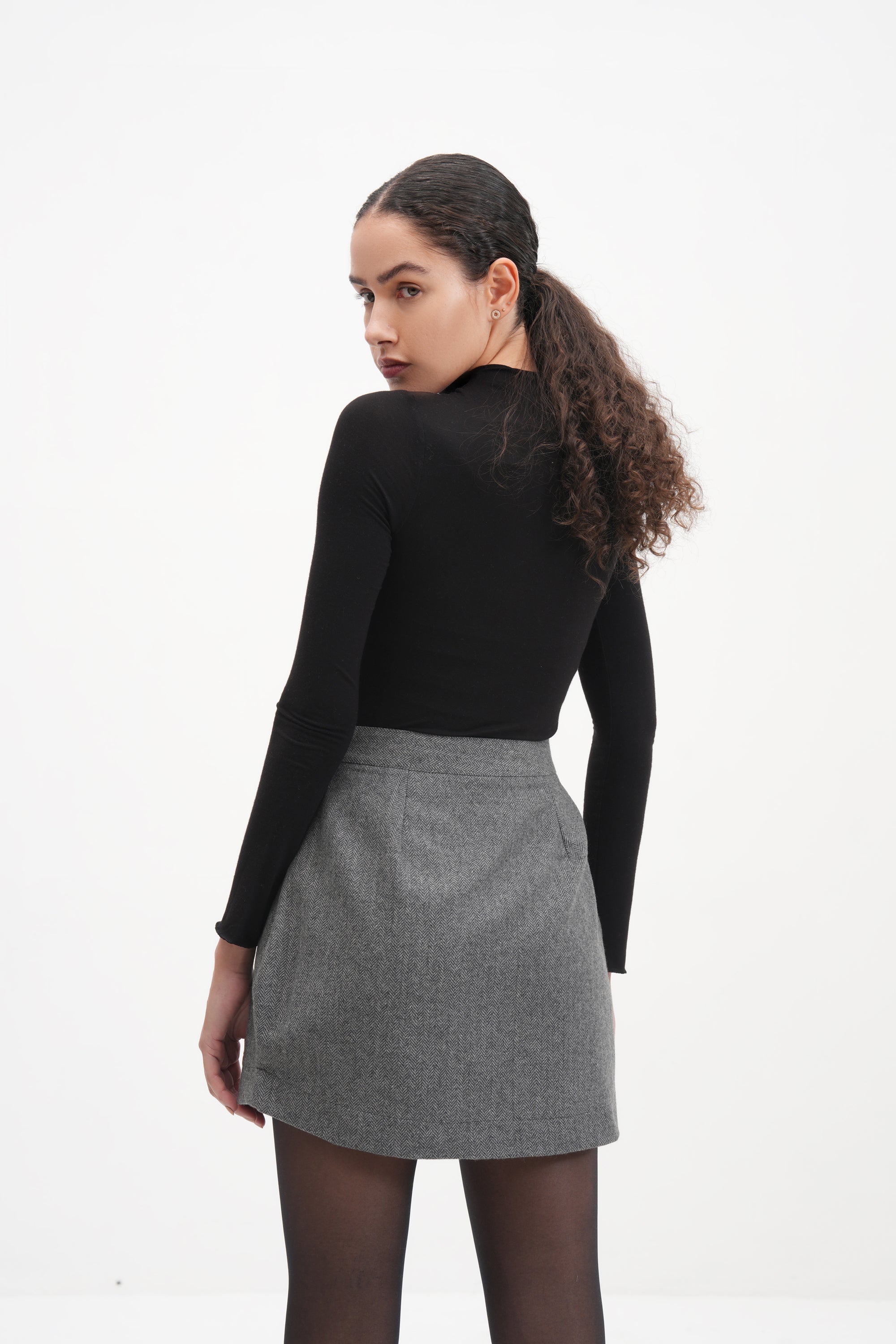 #Color_Grey Herringbone