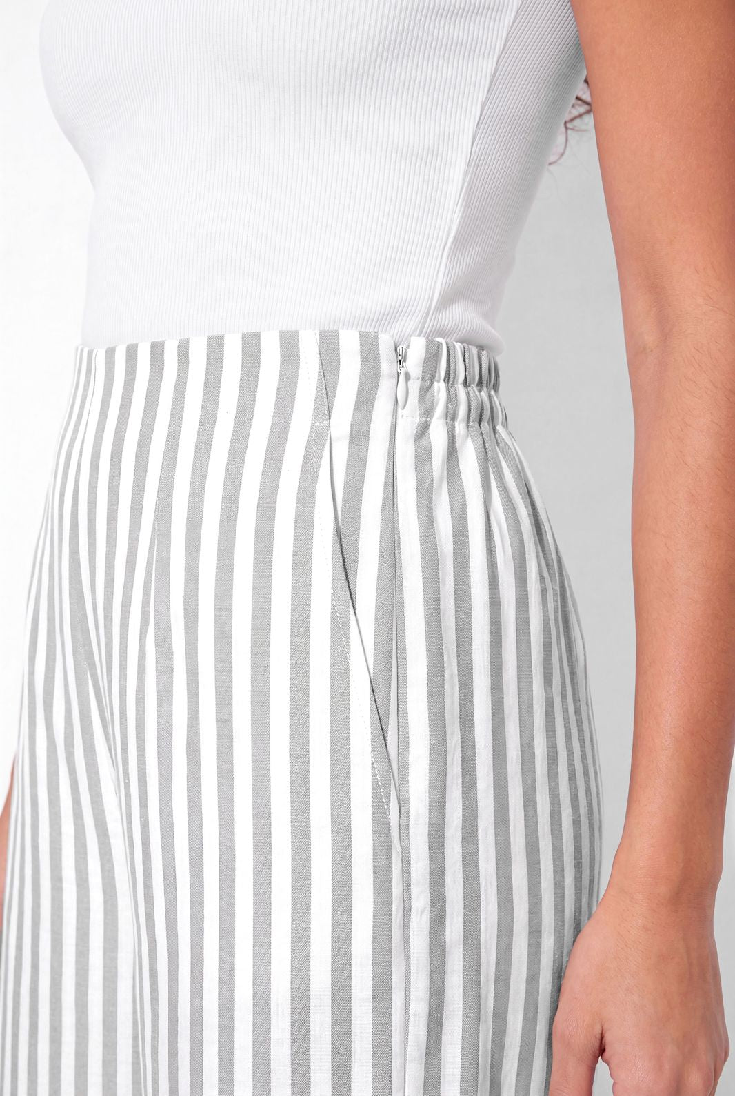Soho Waistcoat Coord - Grey Stripe