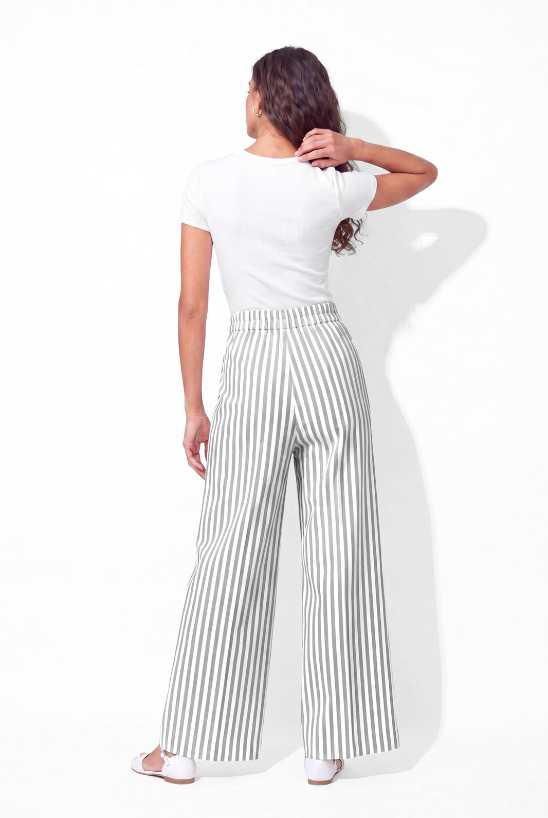 Soho Pants - Grey Stripe