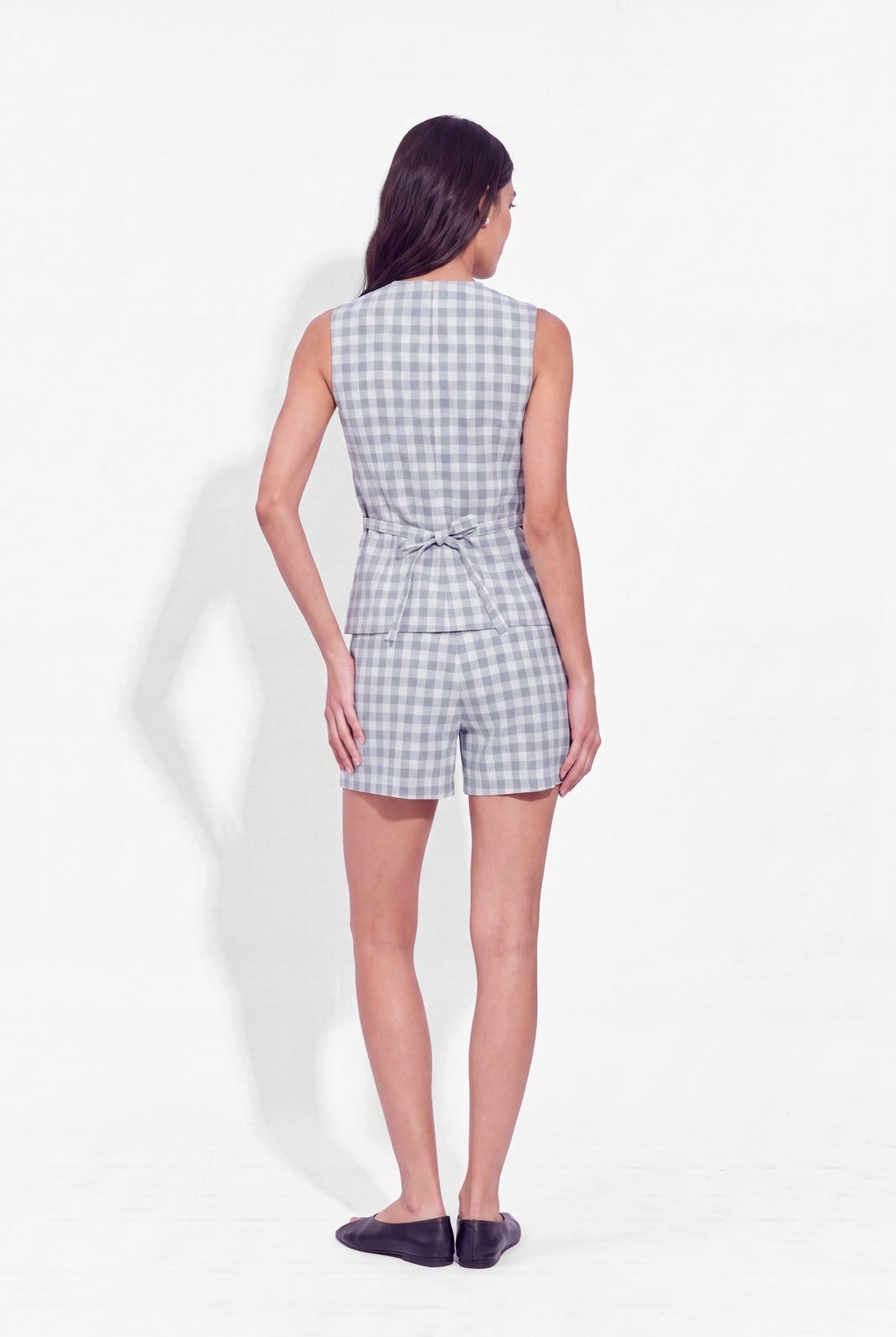 Ivy Shorts Coord - Blue Check