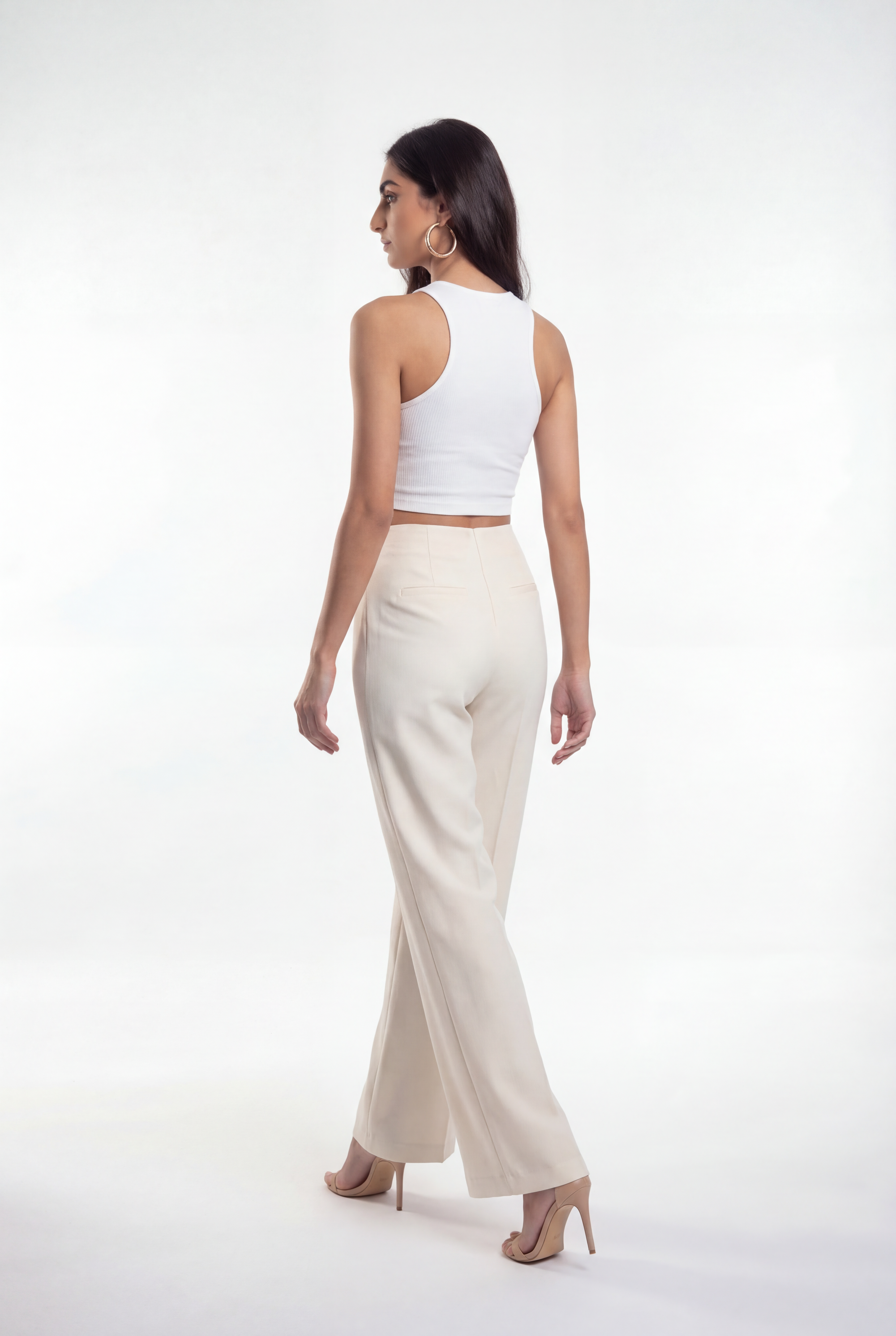 Flow Flat Waistband Pants - Ivory
