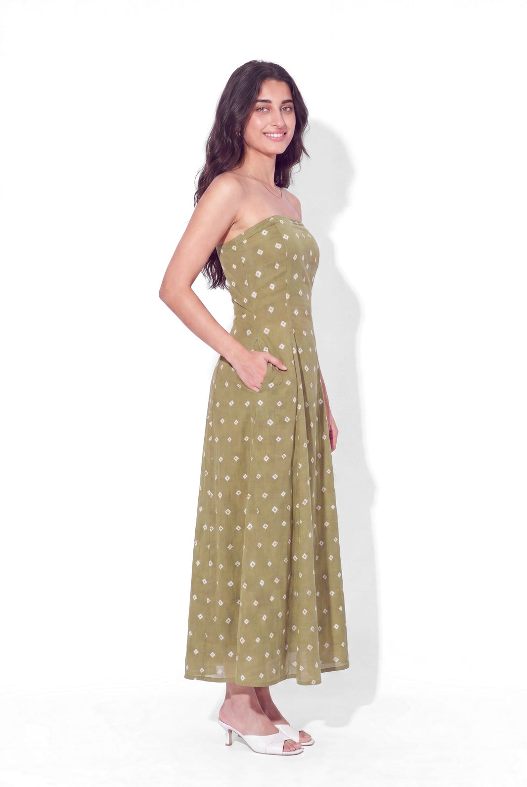 Tube Midi Dress - Bandhani