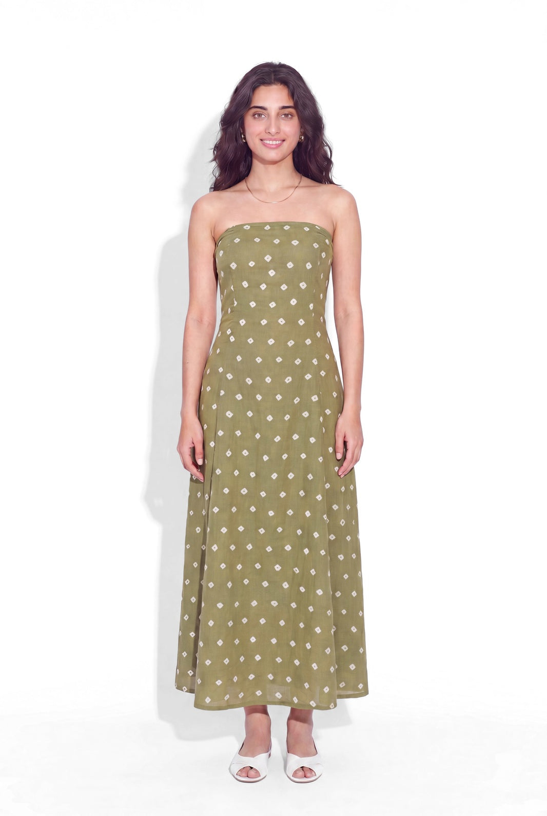 Tube Midi Dress - Bandhani