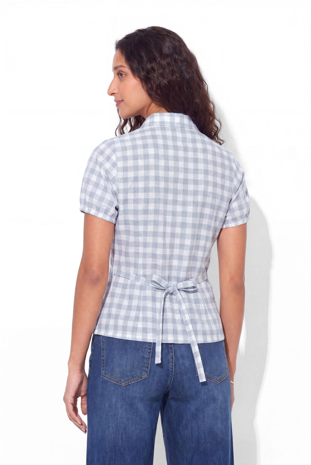 Curve Shirt - Blue Check