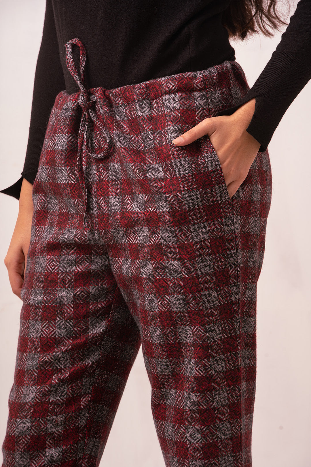 Erran Joggers | Red & Grey