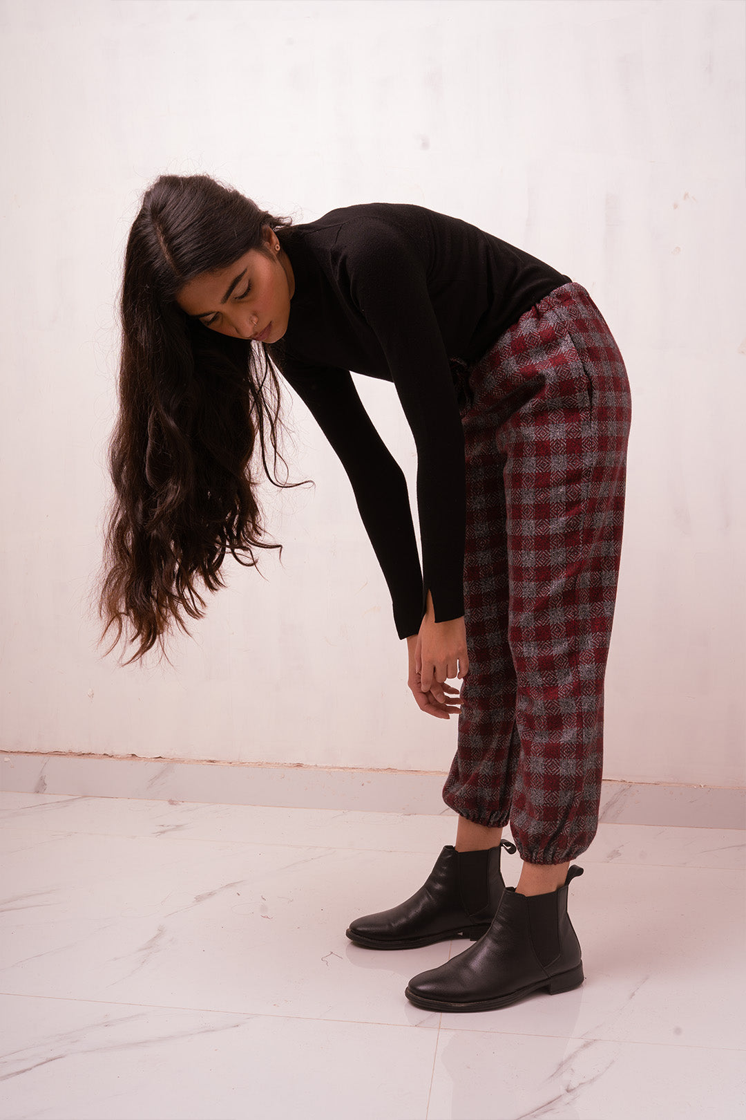 Erran Joggers | Red & Grey
