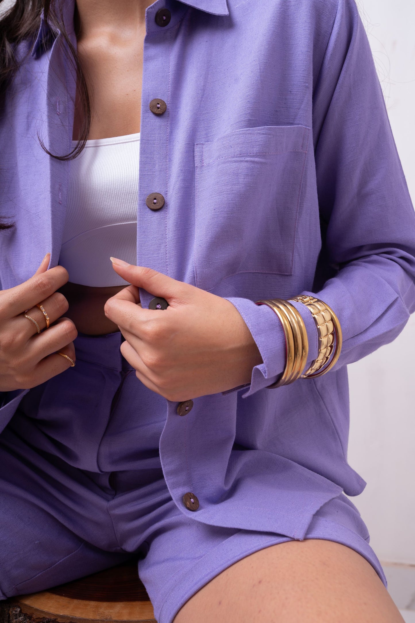 Enate Purple Shirt - Regular Fit