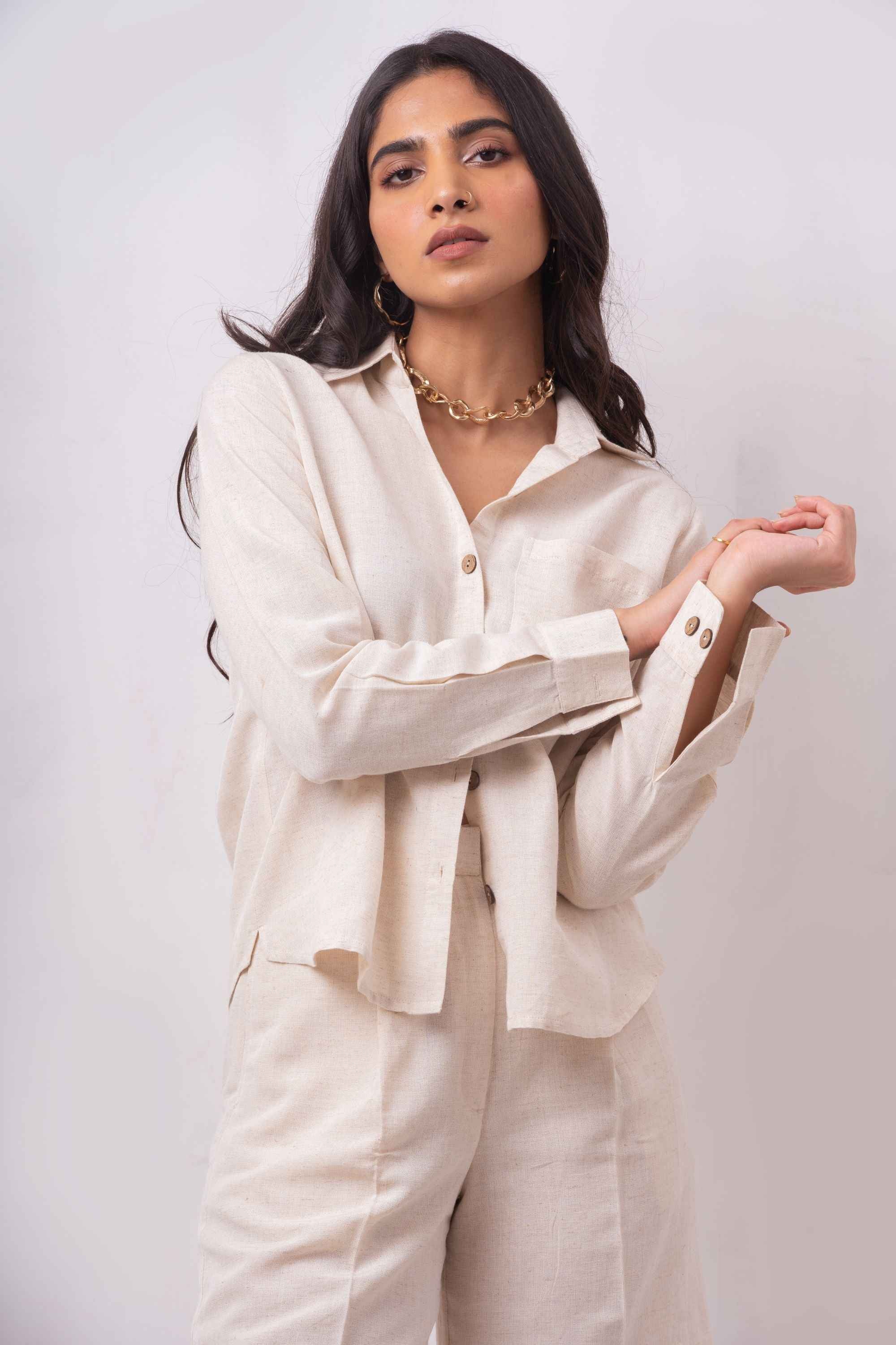 Enate Shirt Set - Off-white