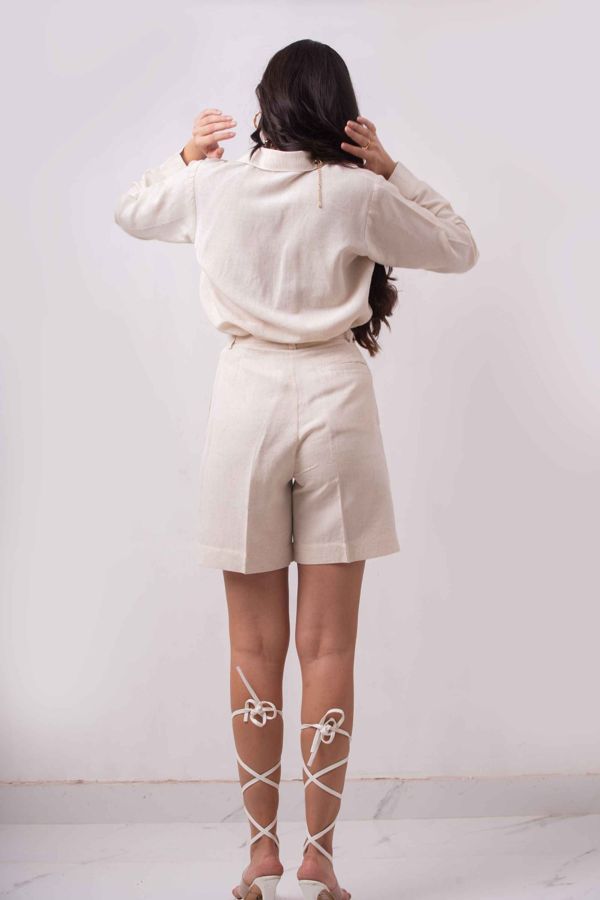 Enate Shirt Set - Off-white