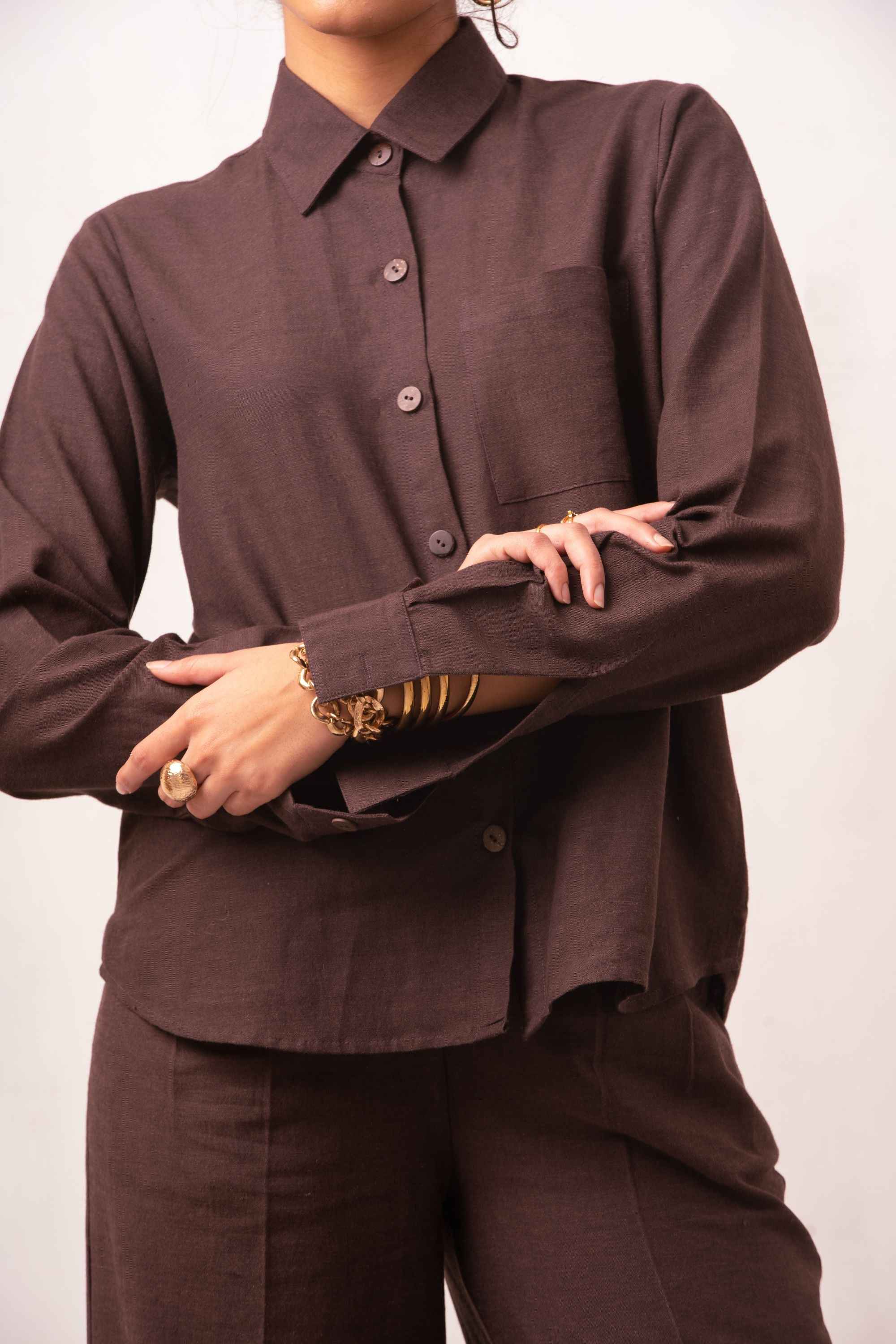 Enate Coffee Shirt - Regular Fit