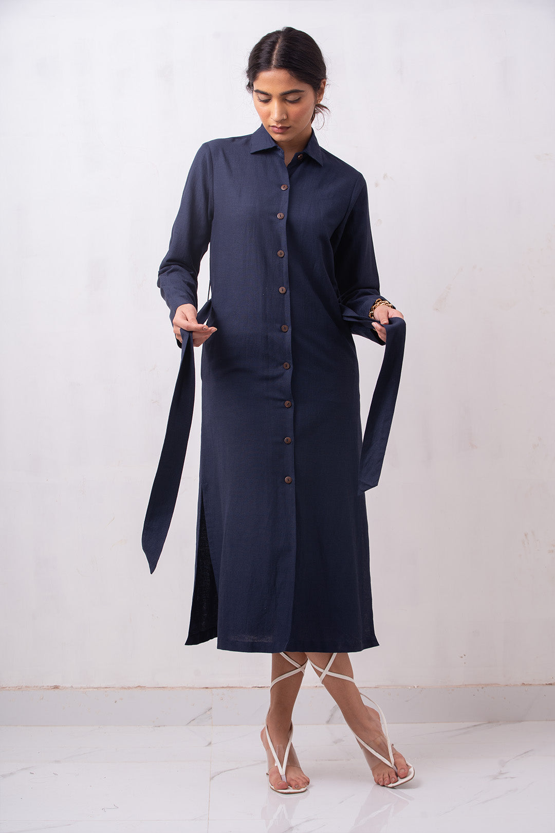 Gerny Shirt Dress | Navy