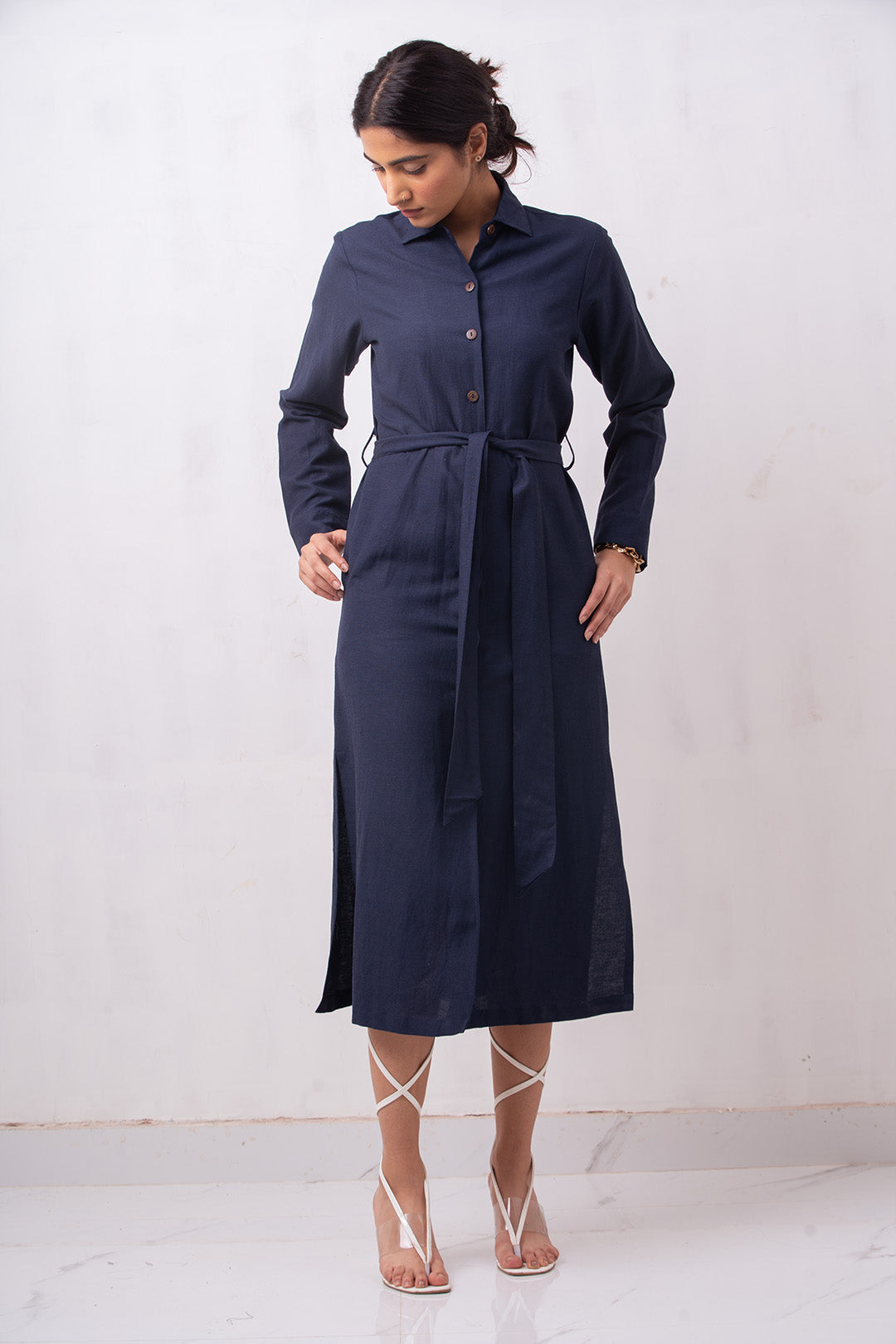 Gerny Shirt Dress | Navy
