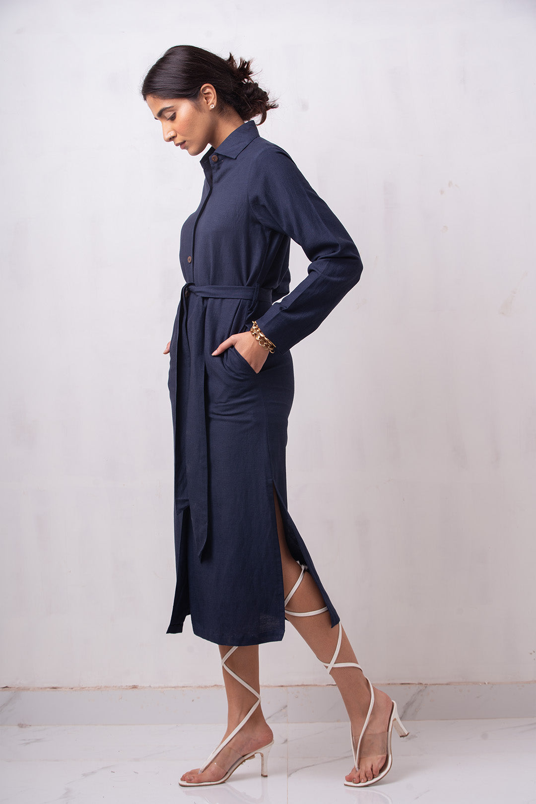 Gerny Shirt Dress | Navy