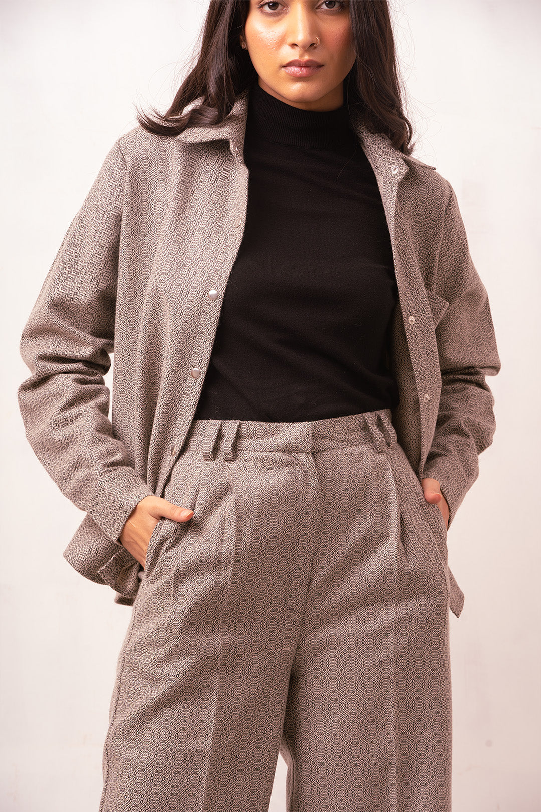 Enate Party Woolen Shirt