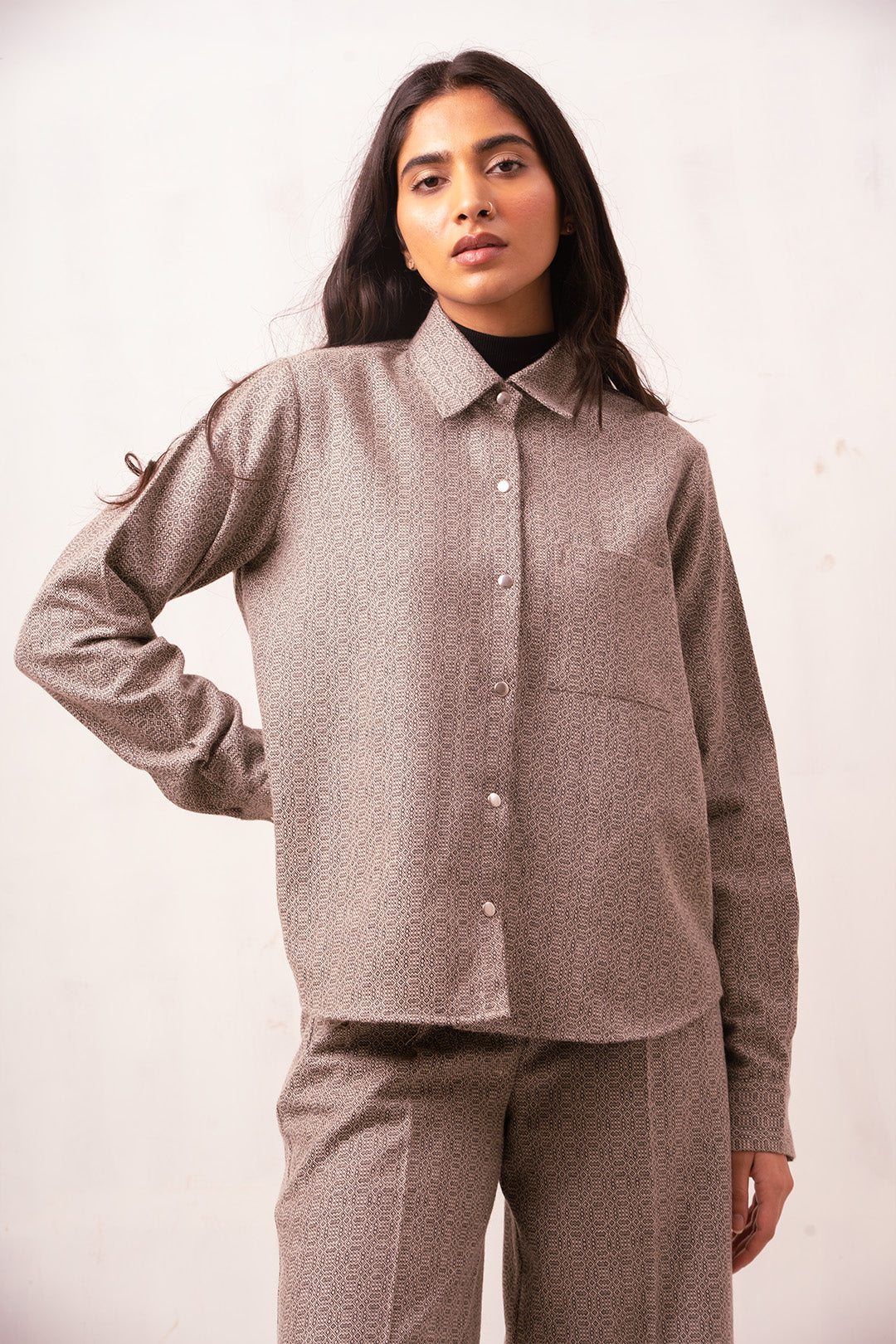 Enate Party Woolen Shirt