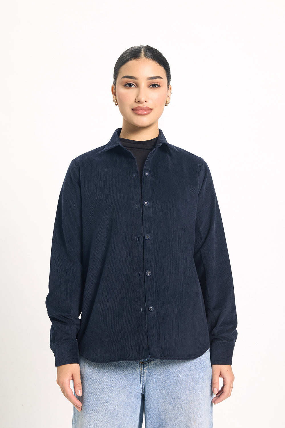 Córd Shirt - Chalk Navy