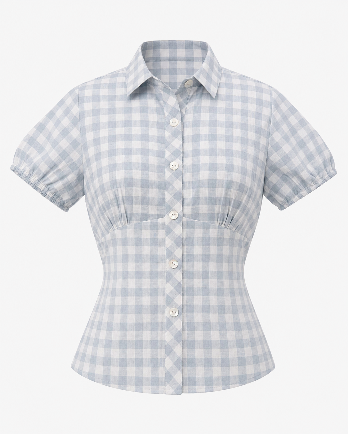 Curve Shirt - Blue Check