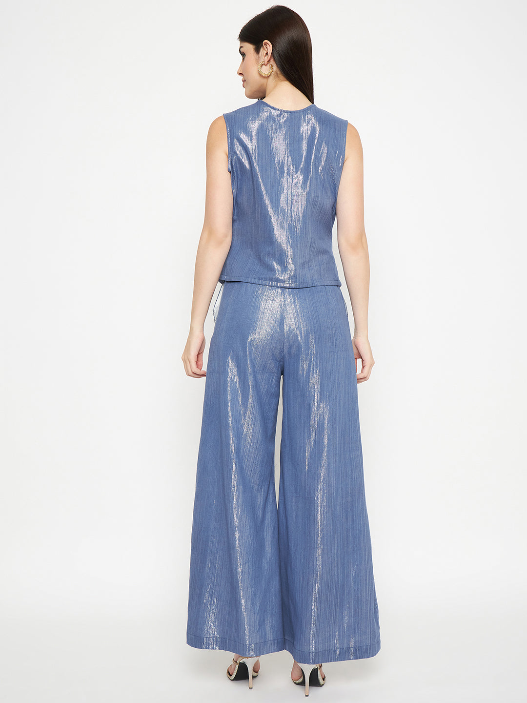 Irine Pants | Blue Shimmer