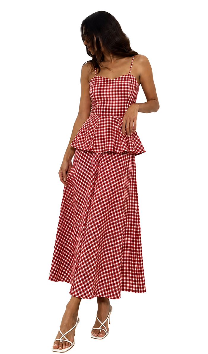 Alba Skirt Black Check