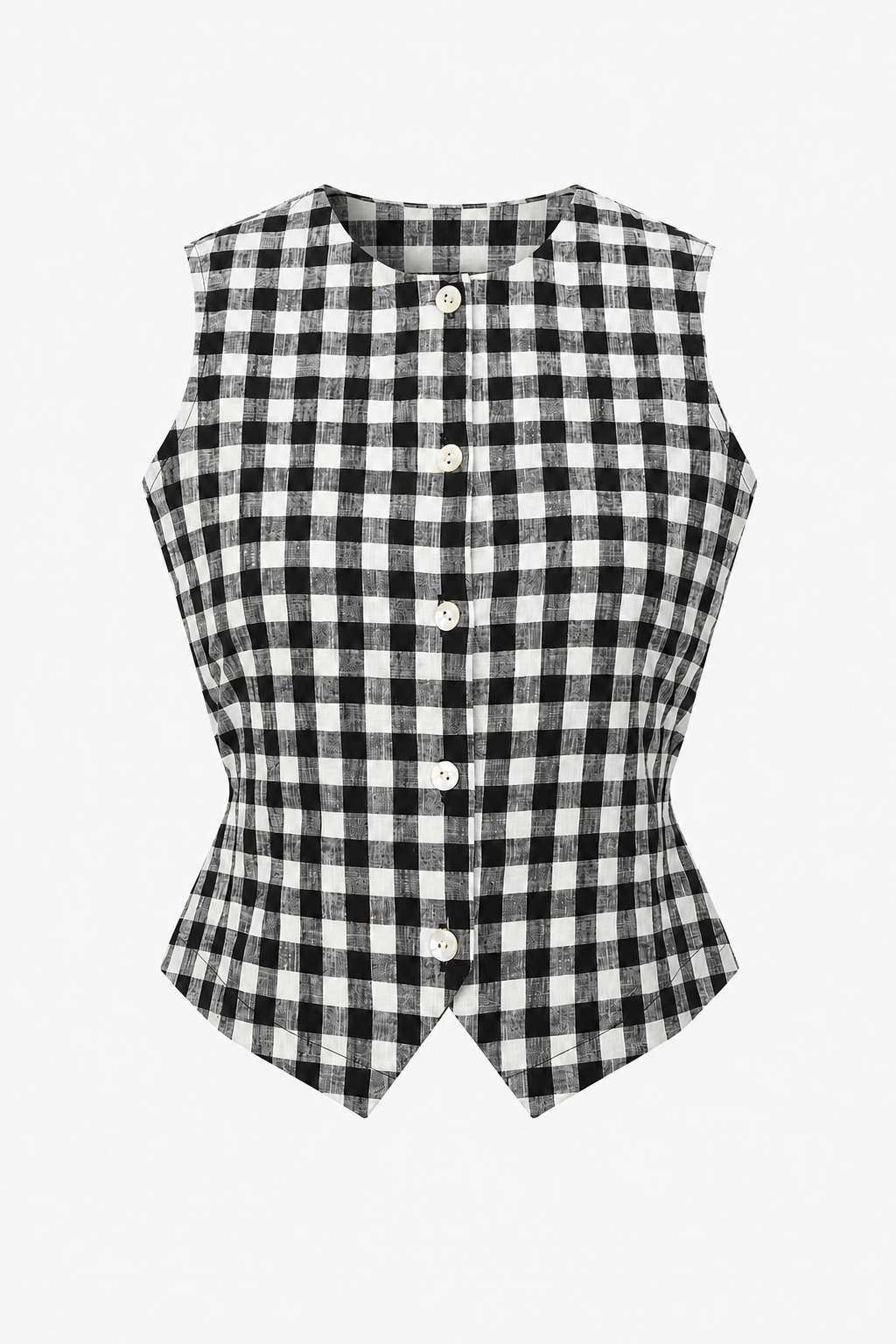Ivy Waistcoat - Black Check