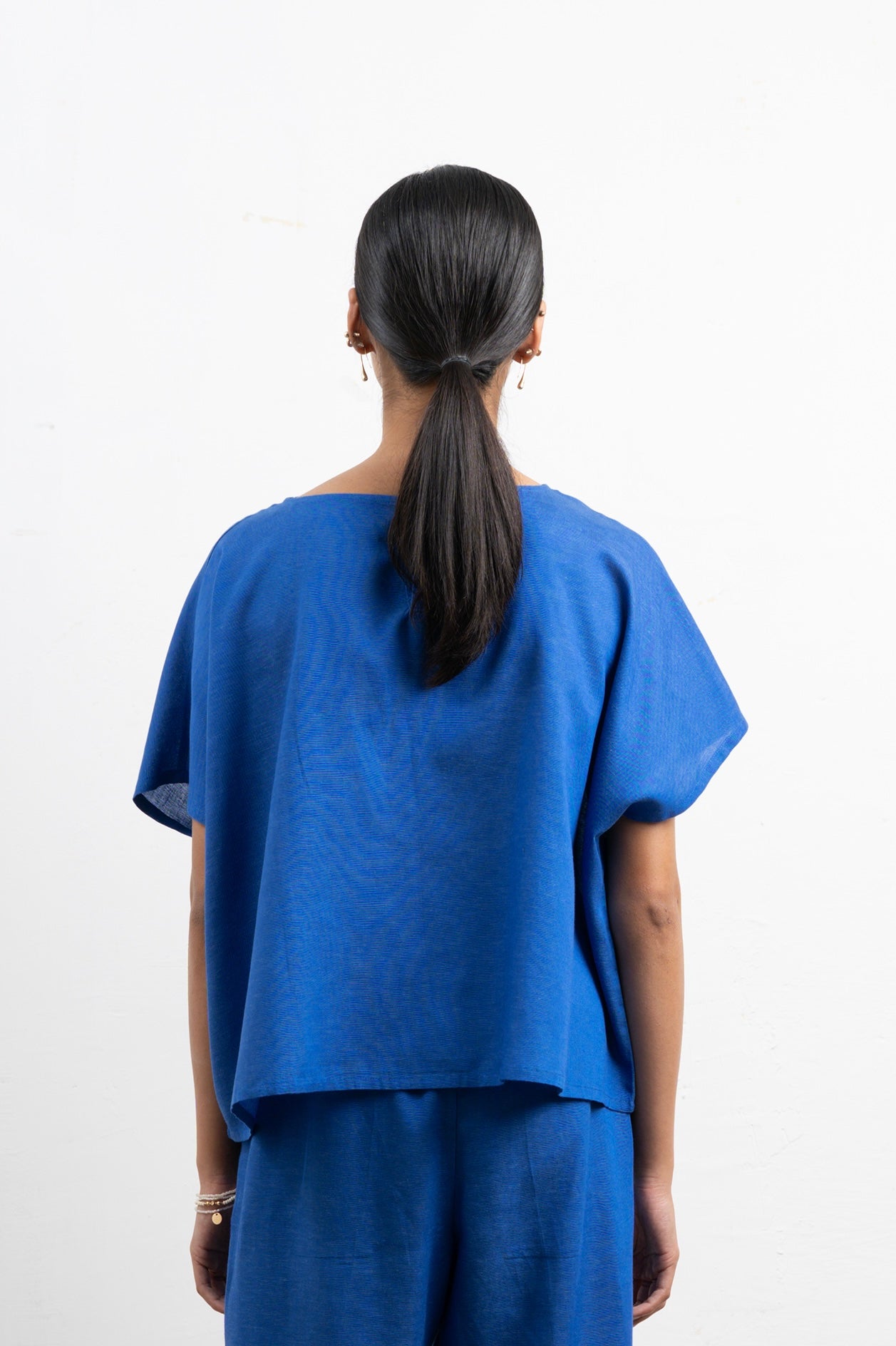 Dahlia Lounge Top | Blue