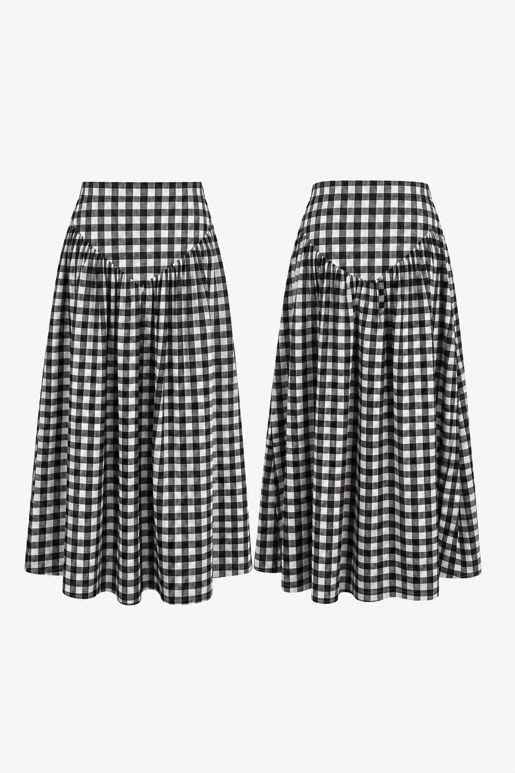 Curve Shirt Coord - Black Check