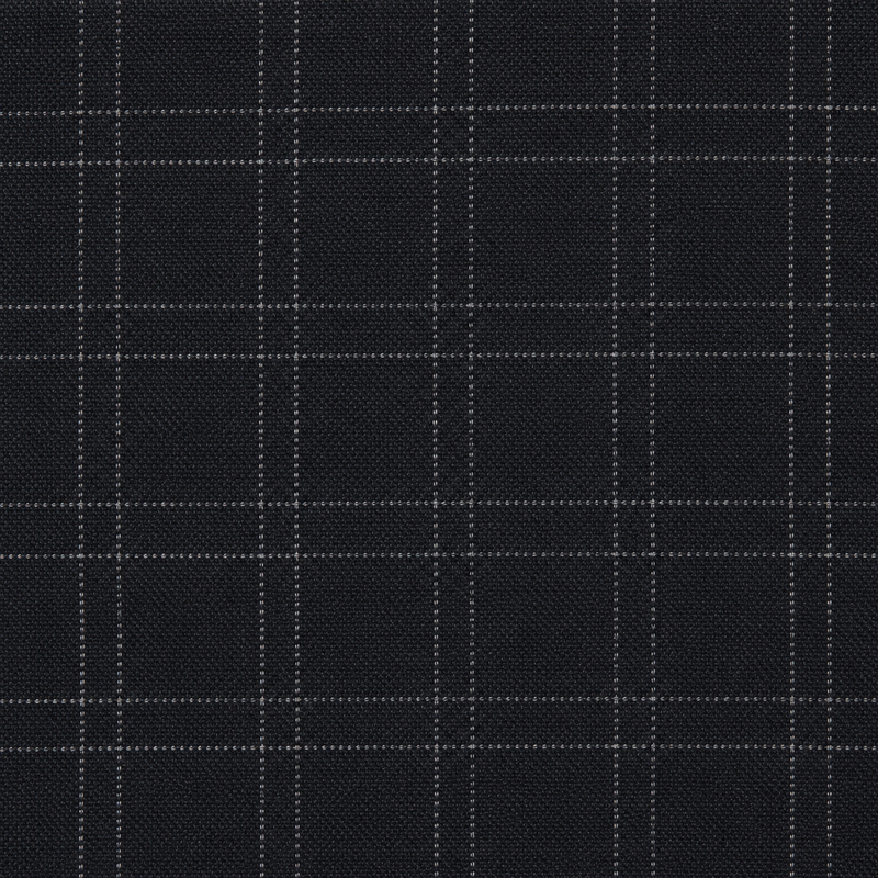 Black Windowpane Wool