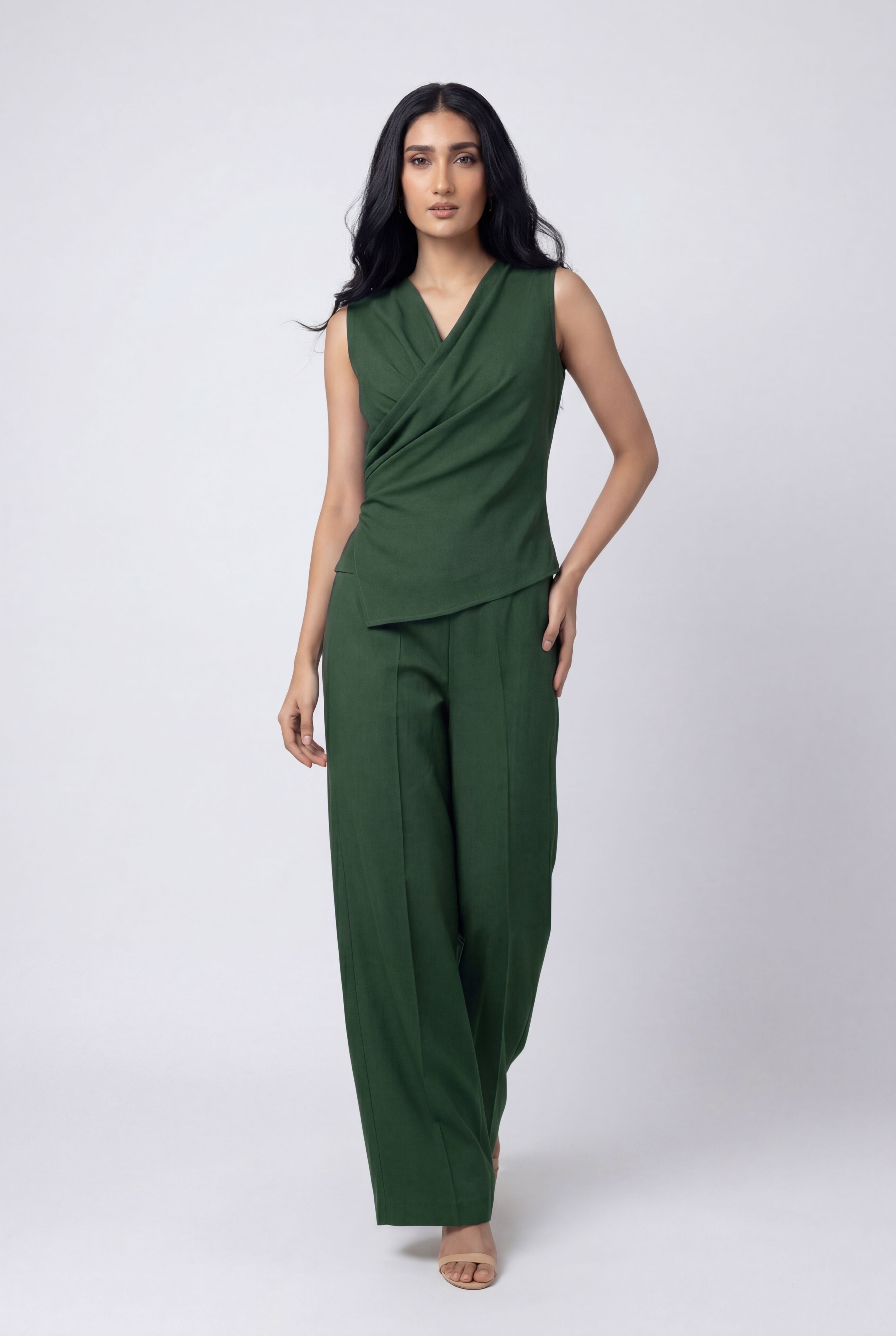 Cowl Cross Coord - Jade