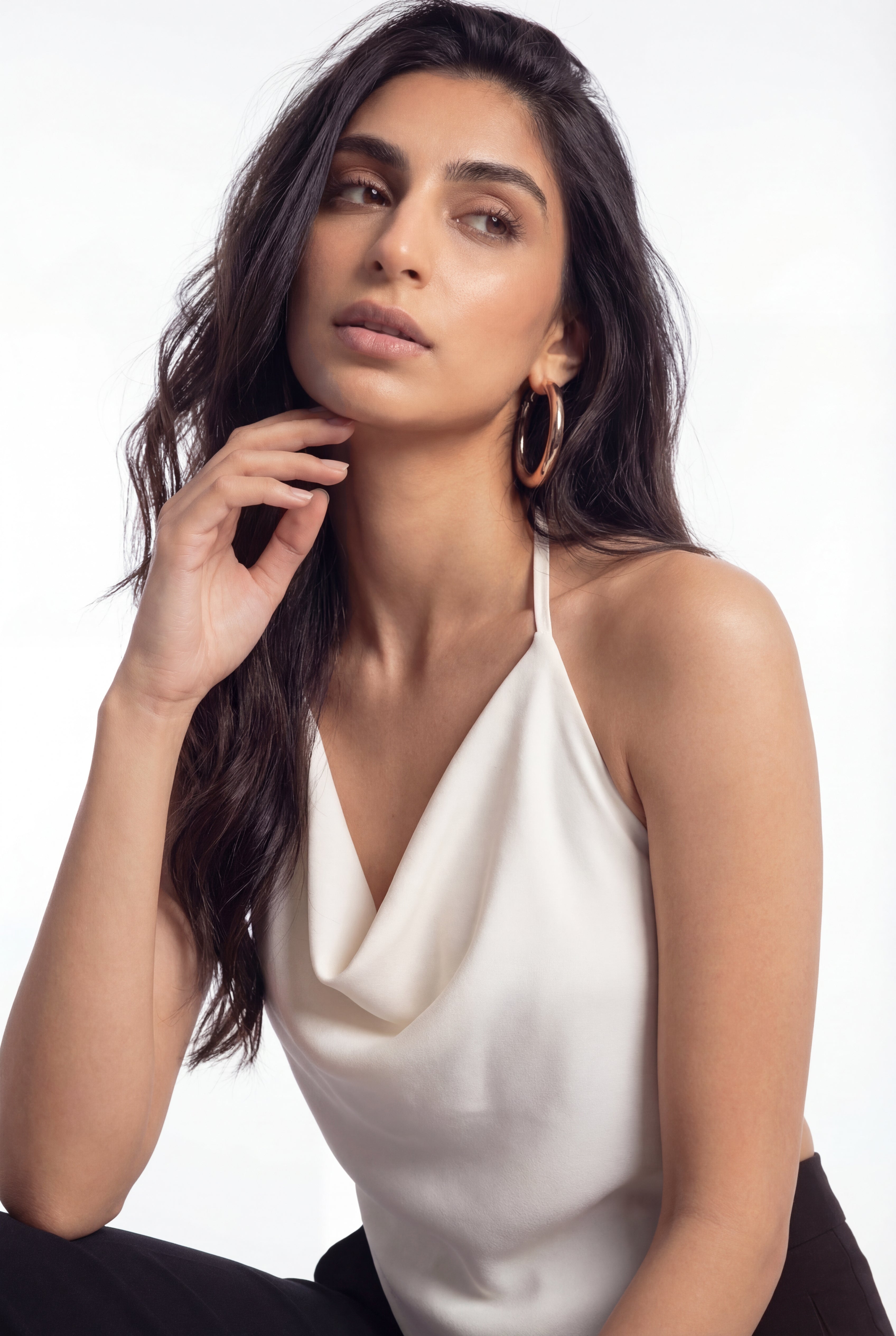 Sway Cowl Top - Ivory