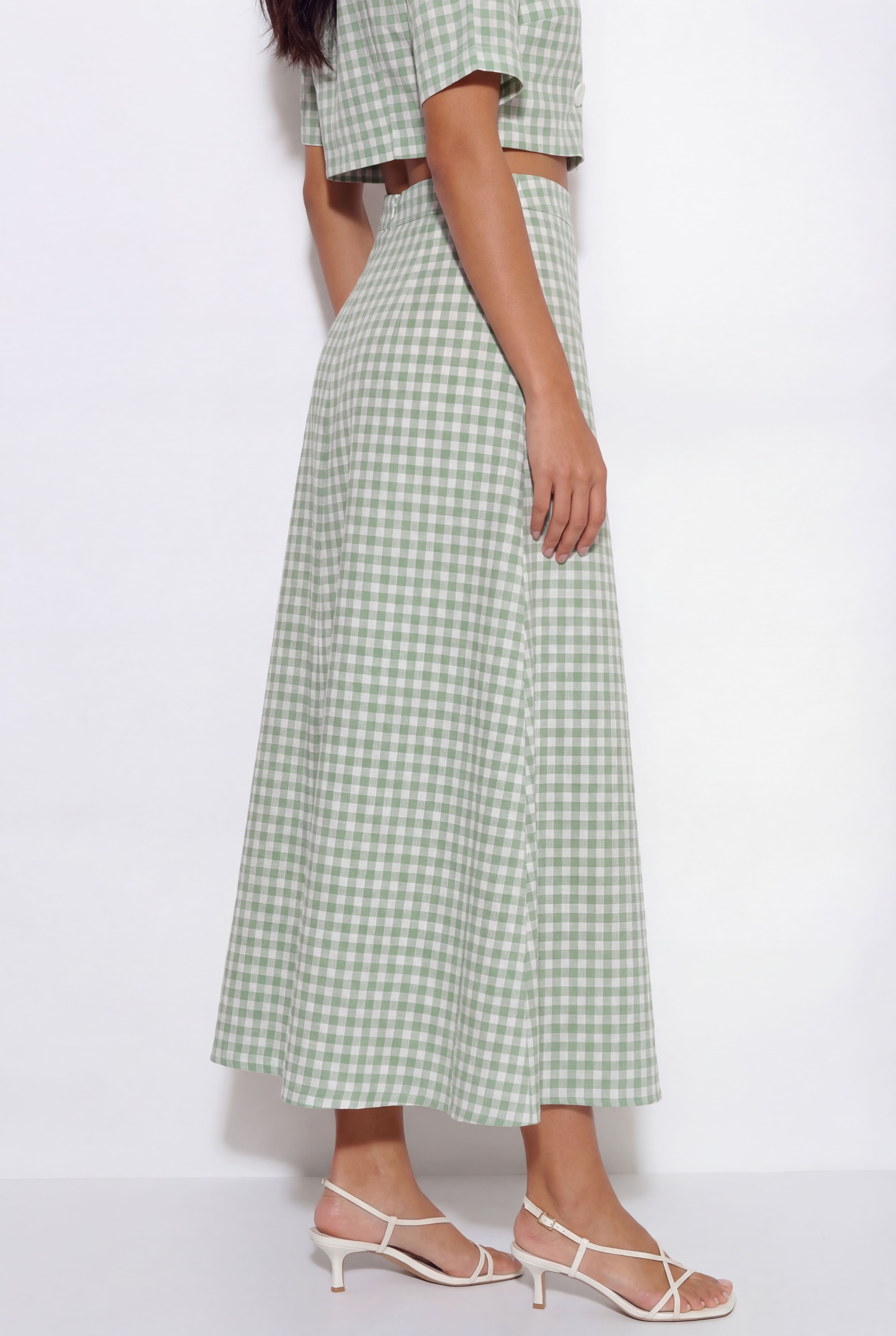 Clover Skirt Coord- Green