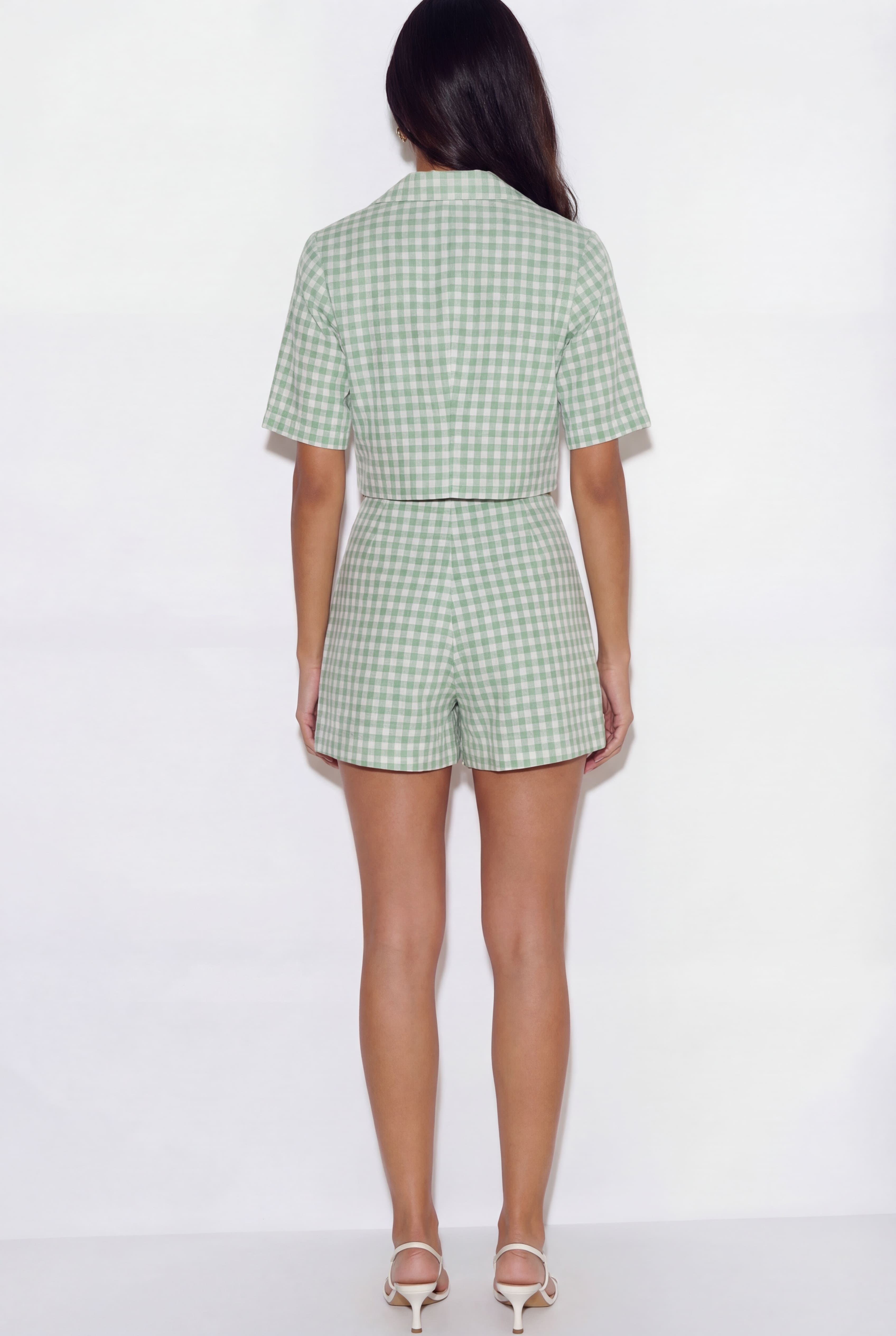 Clover Gingham Skort Coord - Green