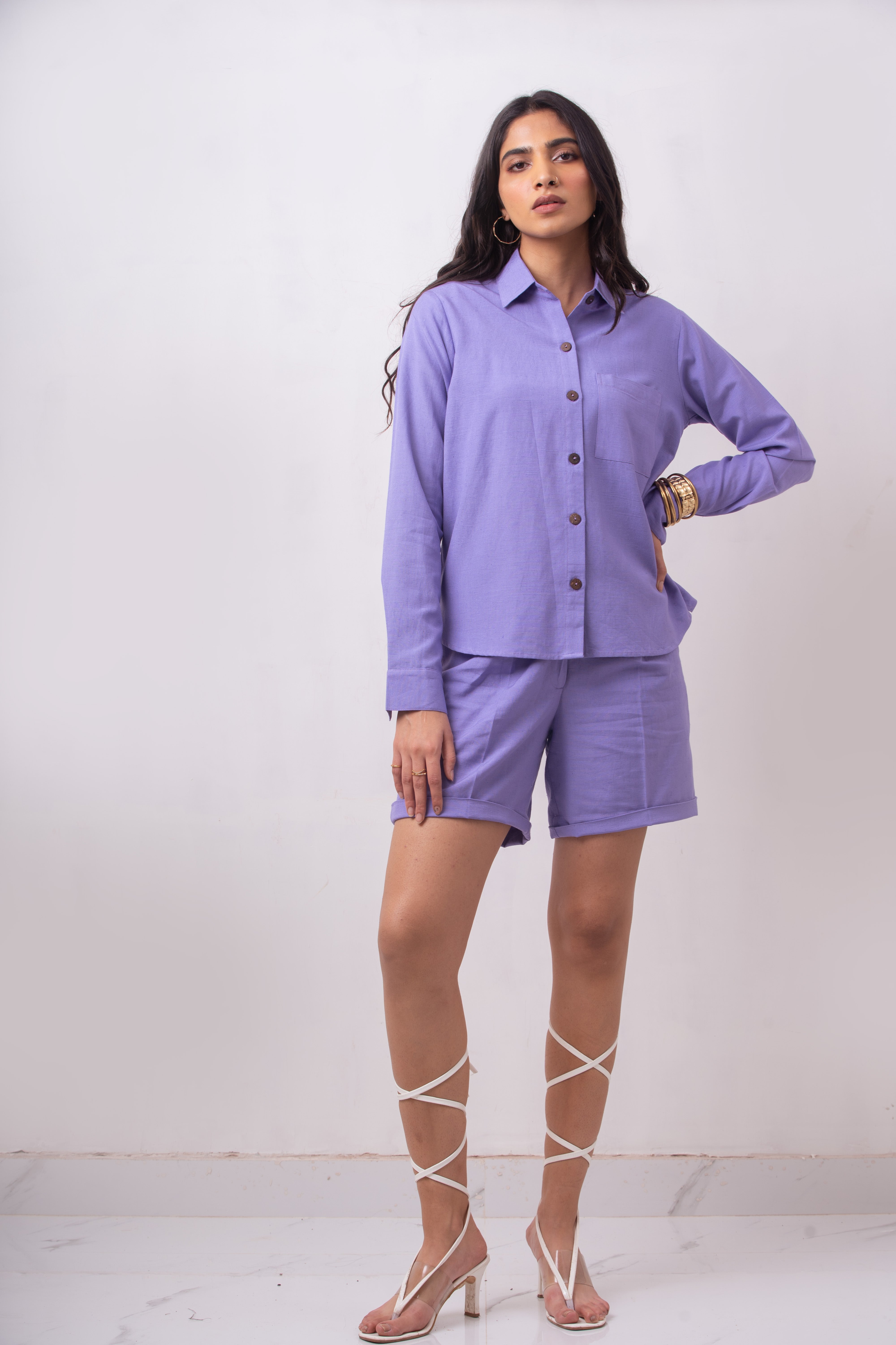 Enate Regular Shirt | Purple